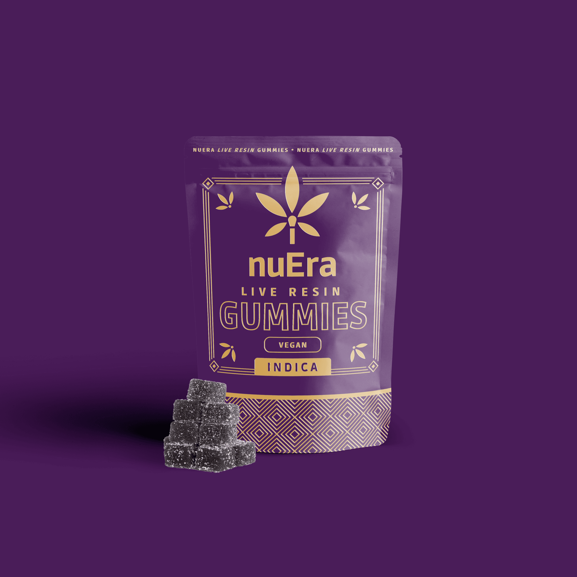nuEra – Blueberry Live Resin Gummies [10pk] (100mg)