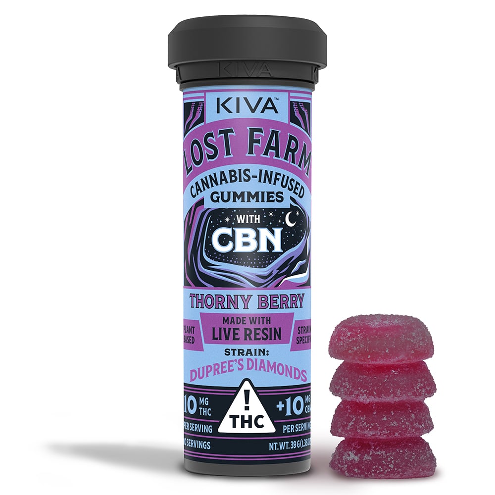 Lost Farm – 10:10 Thorny Berry x Dupree's Diamonds [10pk] (100mg THC/100mg CBN)
