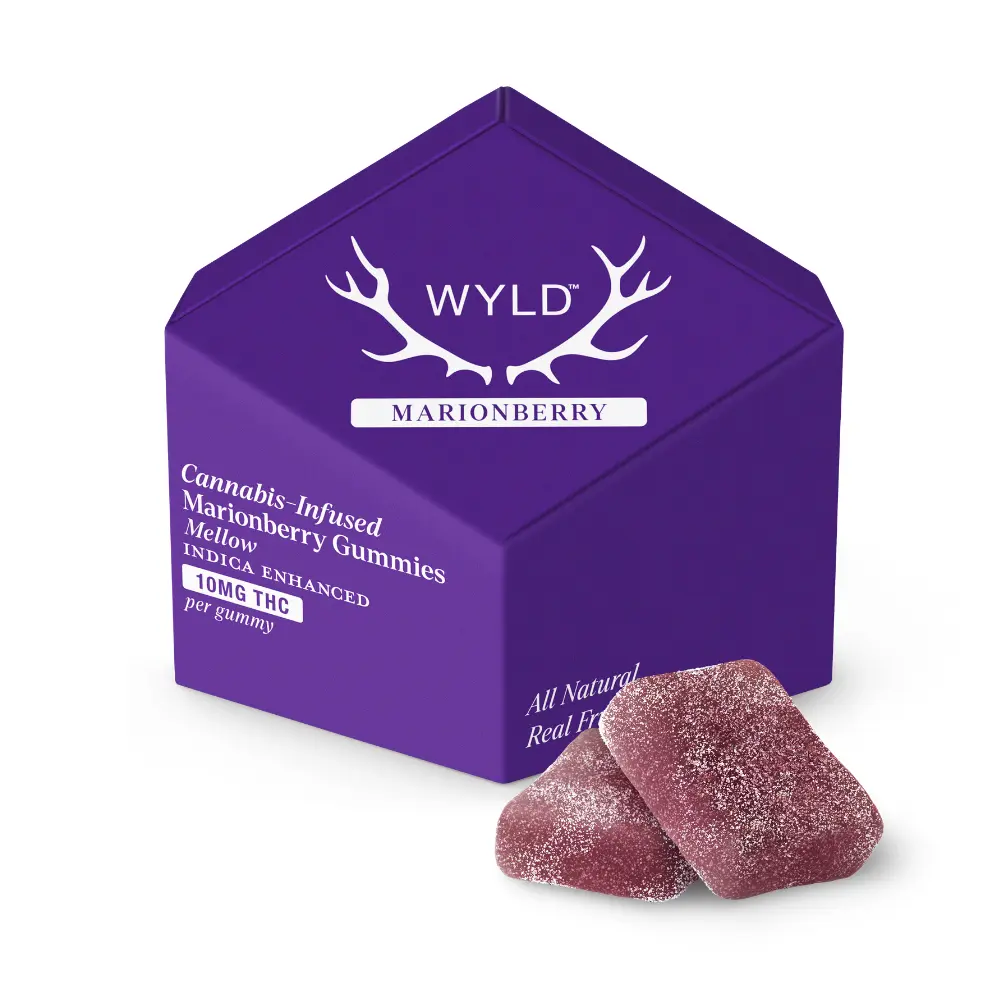 WYLD – Marionberry Indica Enhanced Gummies | 100mg