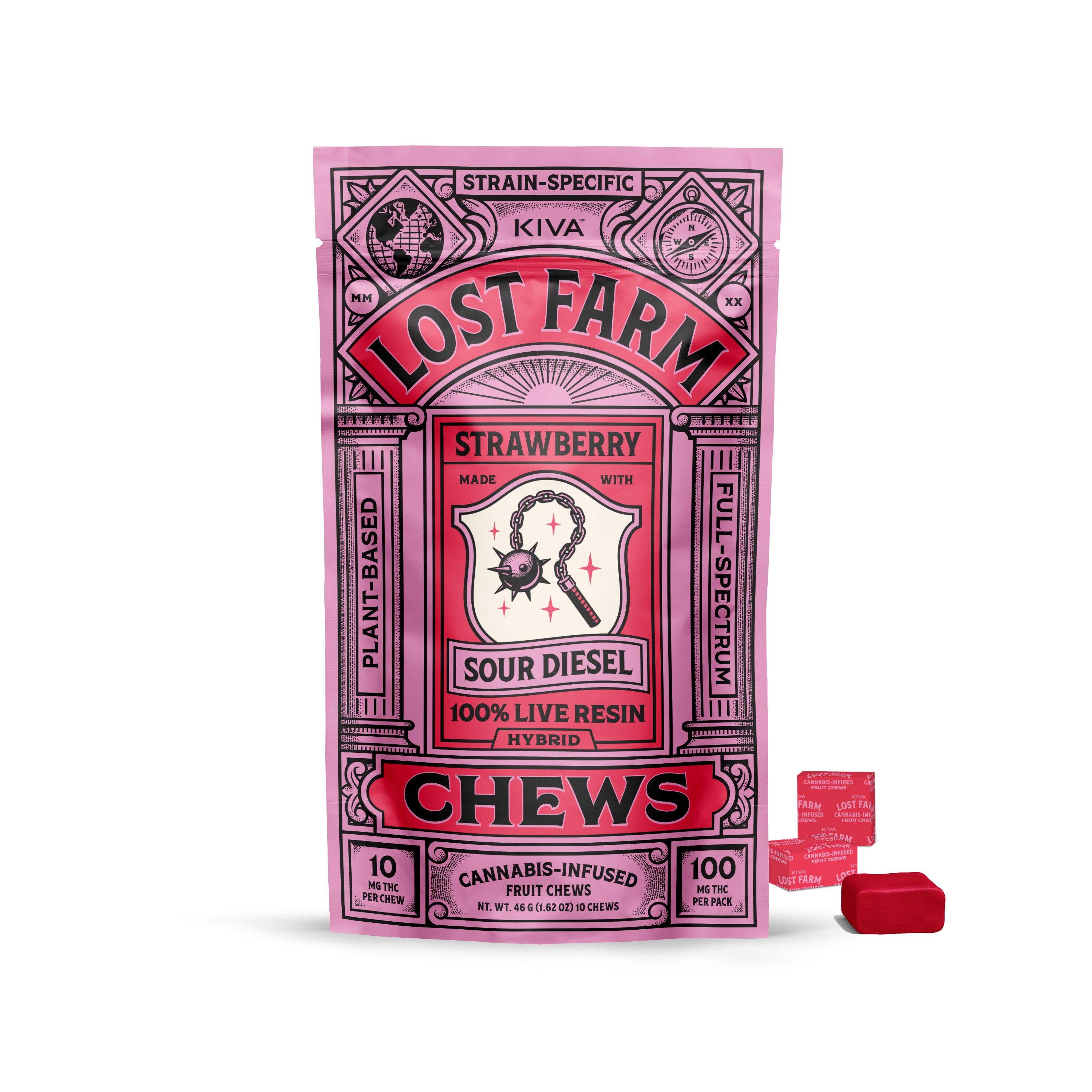 Lost Farm – Strawberry x Sour Diesel [10pk] (100mg)