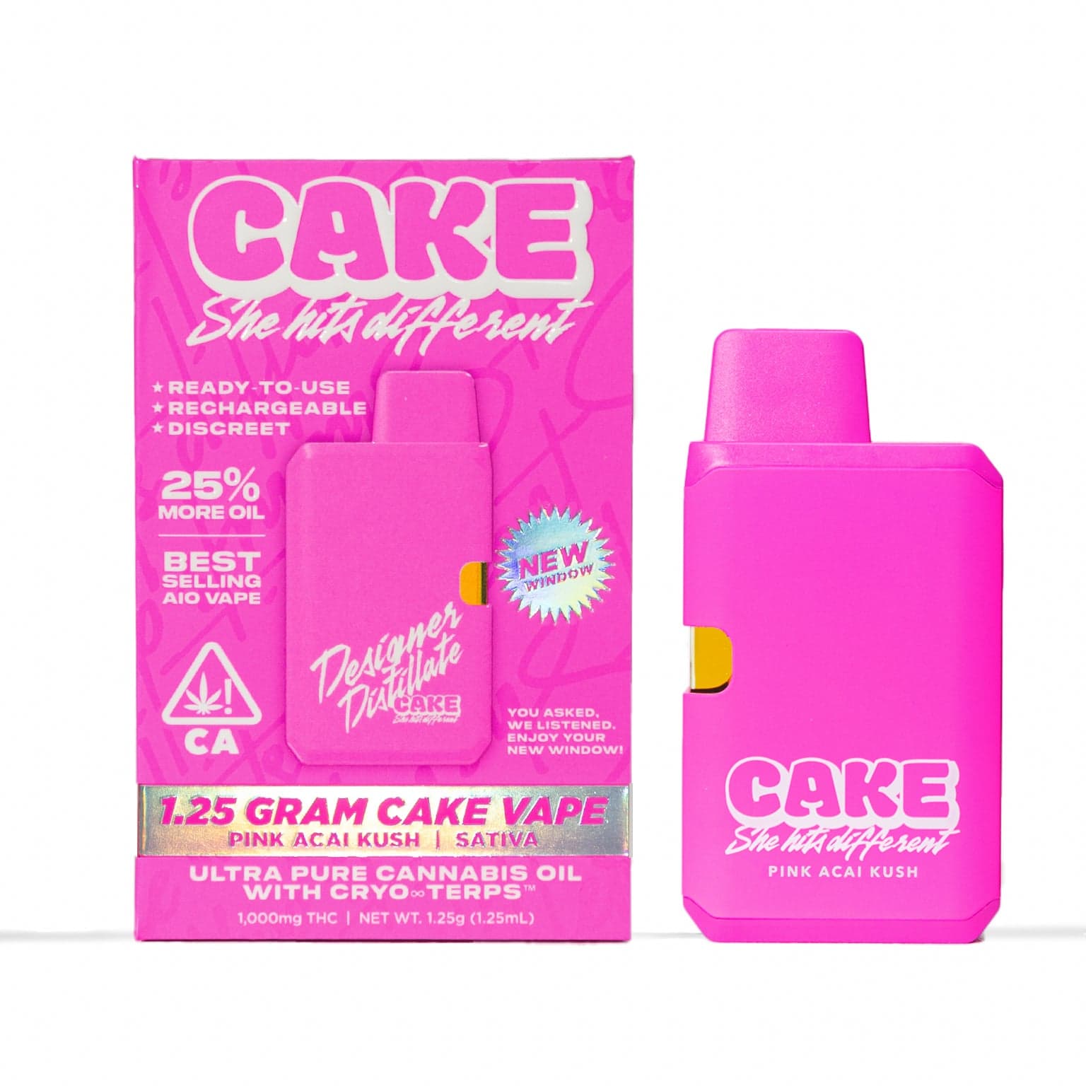 CAKE she hits different – Pink Acai Kush [1250mg]