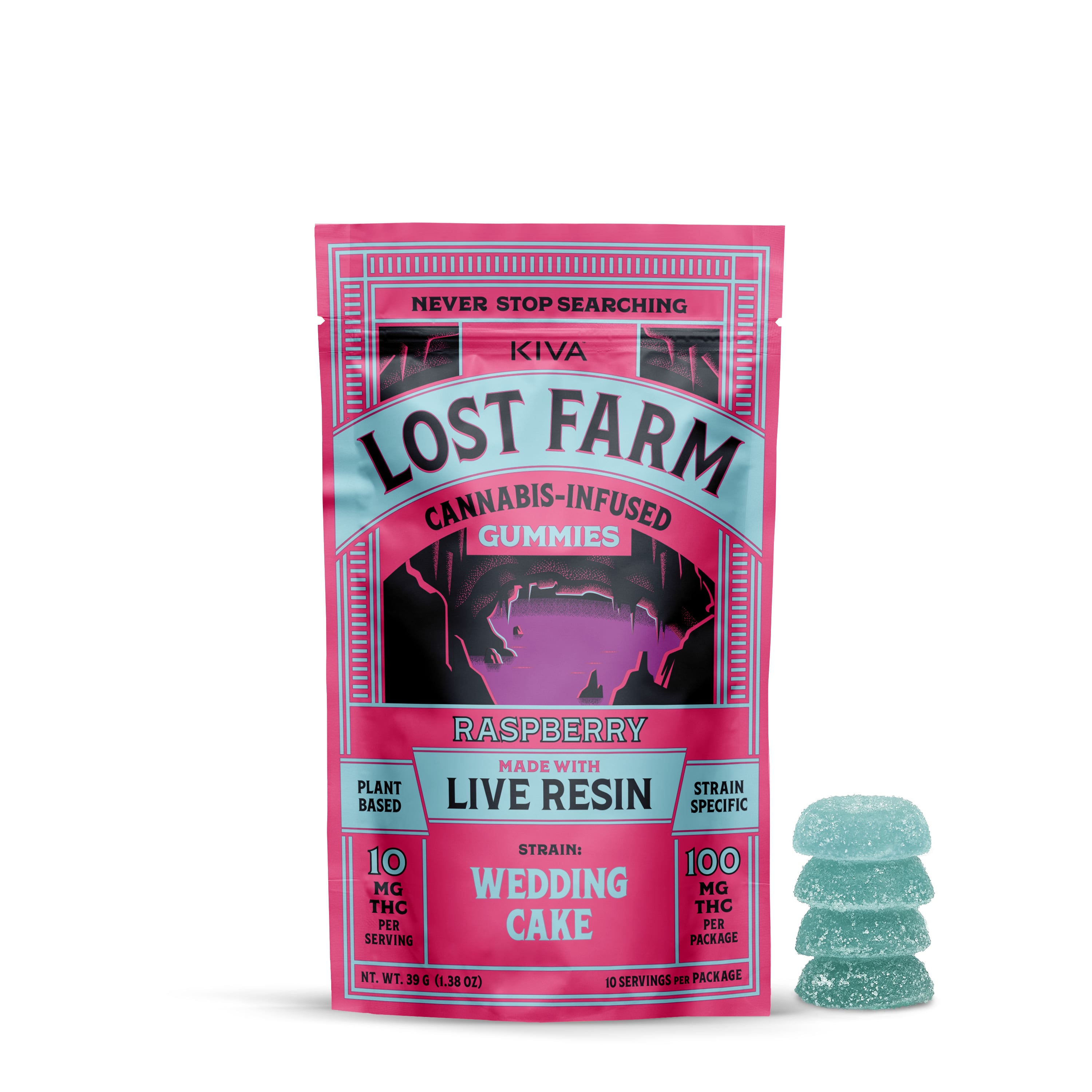 Lost Farm – Raspberry x Wedding Cake [10pk] (100mg)