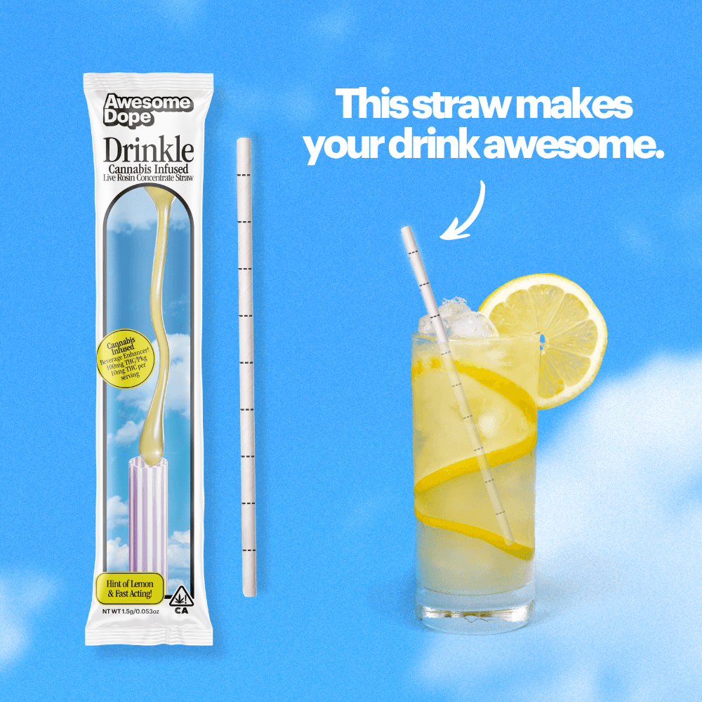 Awesome Dope – Infused Drinking Straw - Hybrid (100mg)
