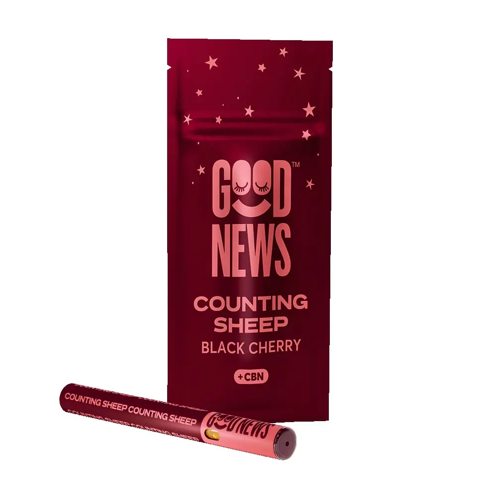 Good News™ – COUNTING SHEEP: Black Cherry Vape Pen with CBN (1000mg)