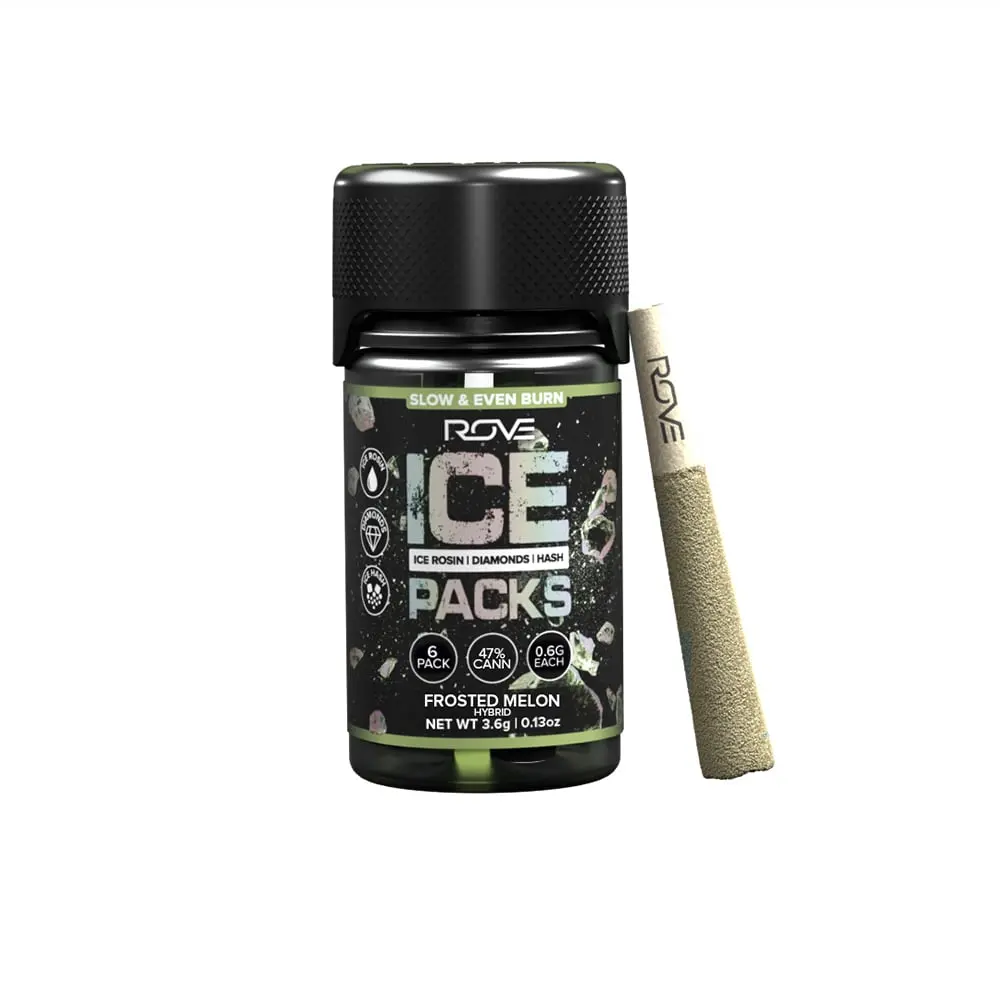 ROVE – Frosted Melon - Infused Ice Packs (Rosin, Hash, and Diamonds) [6x 0.6g]