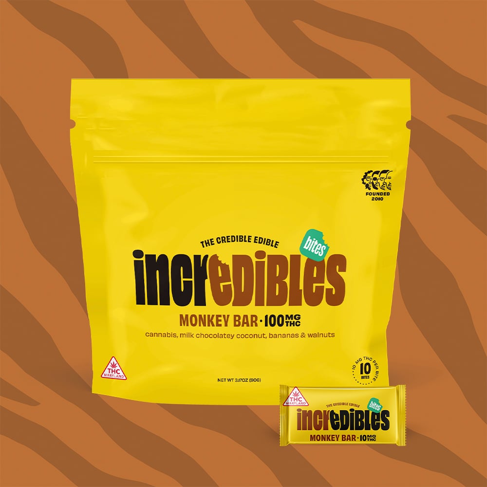 incredibles – Monkey Bar Bites [10pk] (100mg)