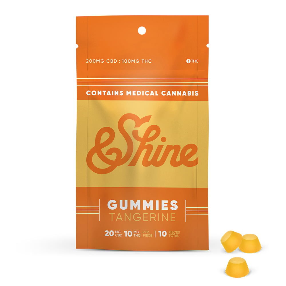 &Shine – Tangerine [10pk] (200mg CBD/100mg THC)
