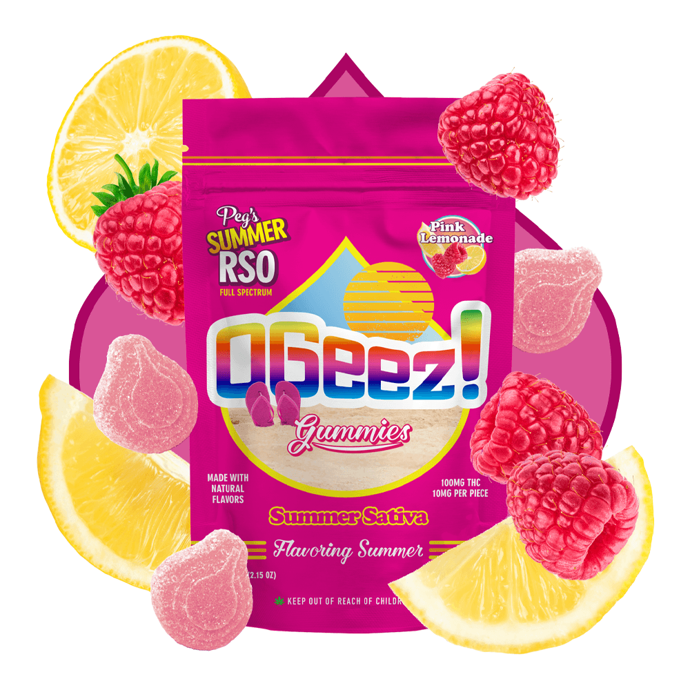 OGeez! – RSO - Peg's Summer Pink Lemonade [10pk] (100mg)
