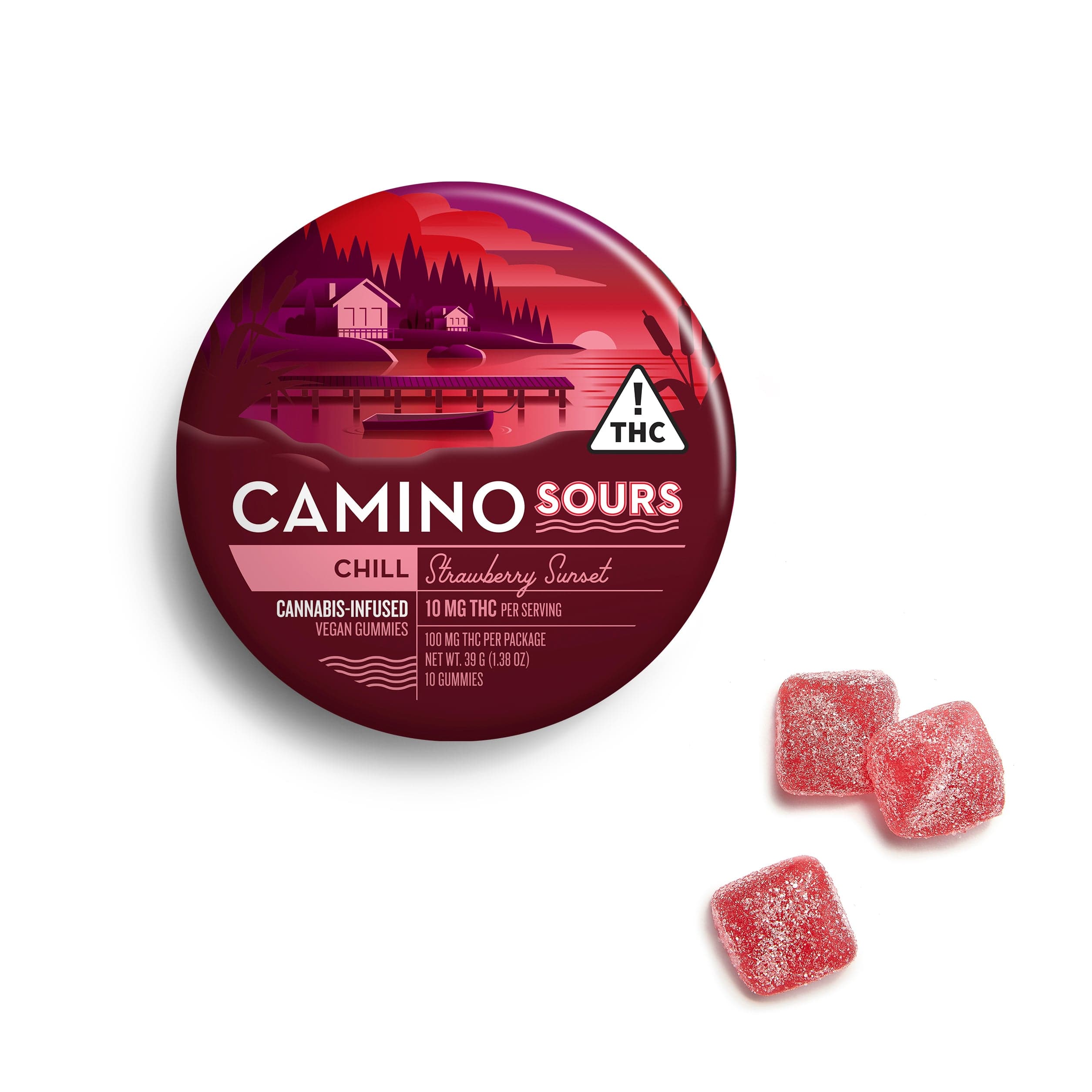 Camino – 'Chill' Strawberry Sunset [10pk] (100mg THC)
