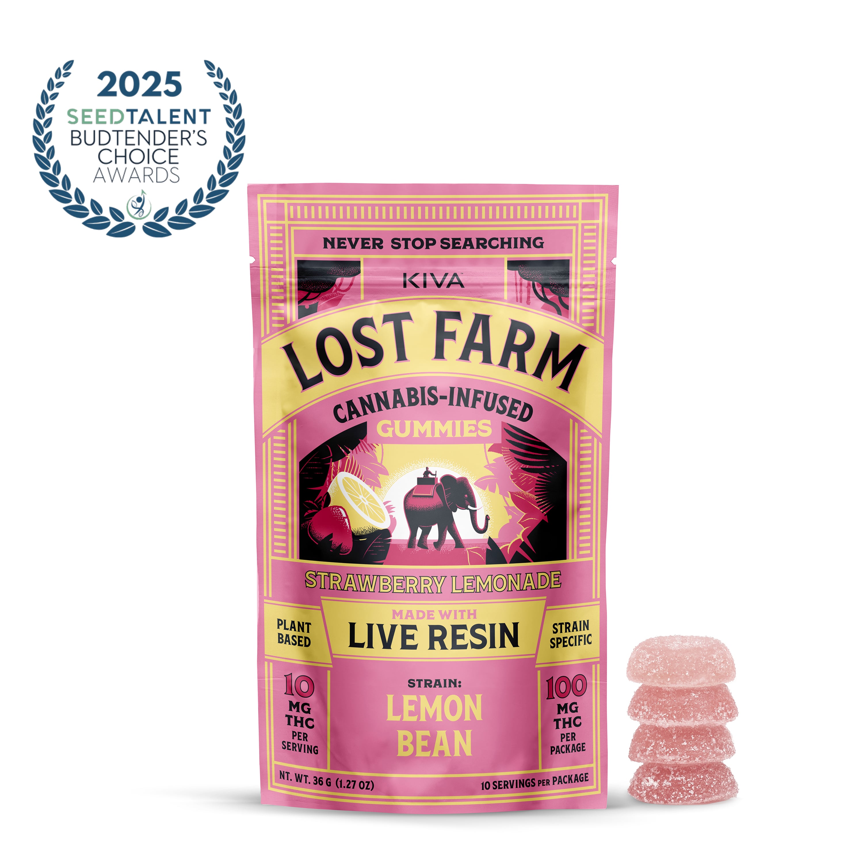 Lost Farm – Strawberry Lemonade x Lemon Bean [10pk] (100mg)