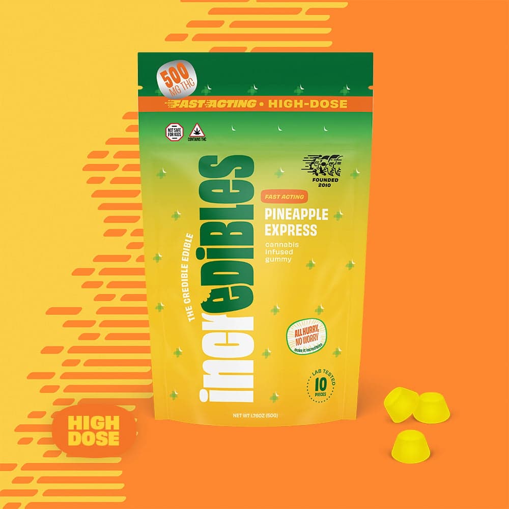incredibles – Fast Acting Pineapple Express High Dose [10pk] (500mg)