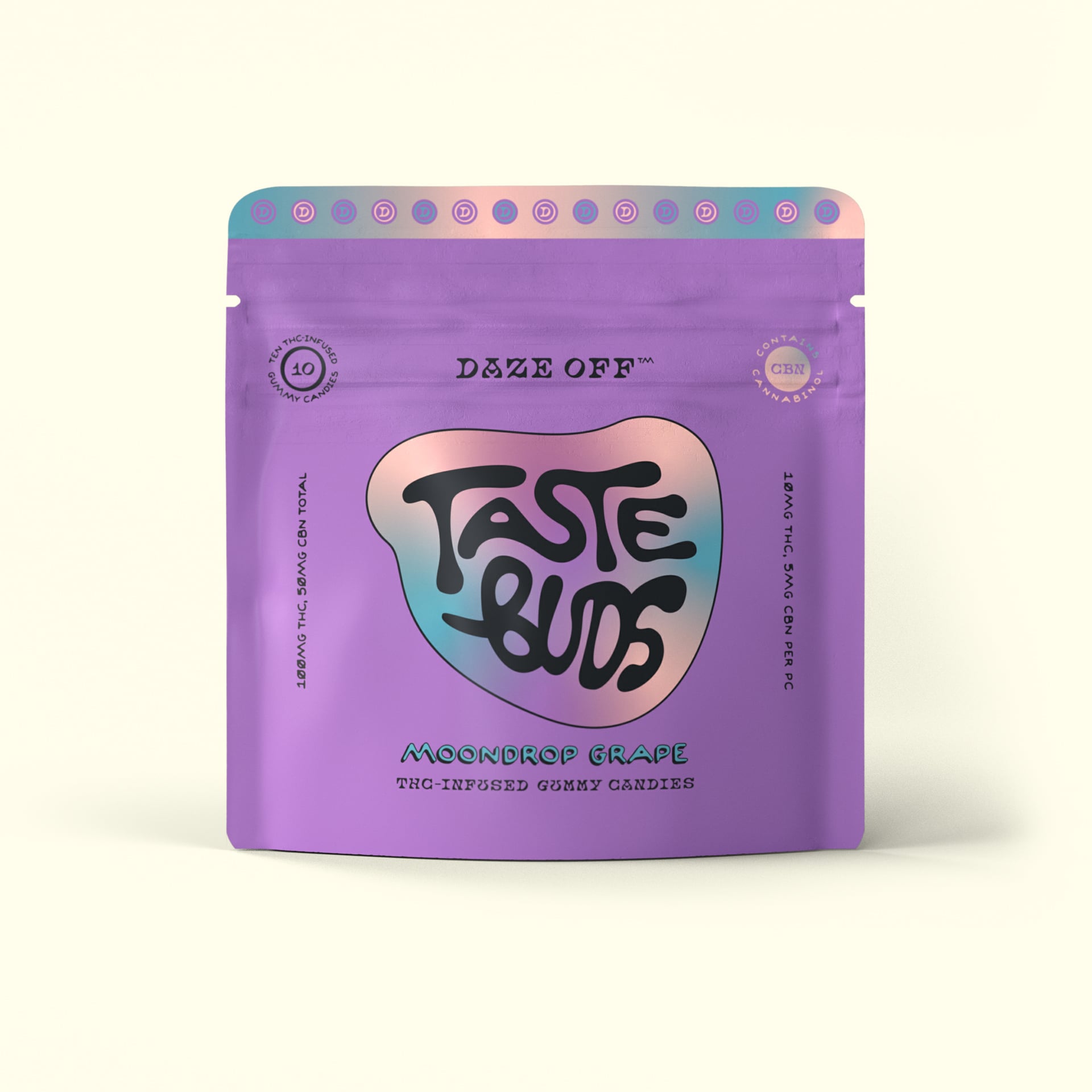 Daze Off – Moondrop Grape [10pk] (100mg THC/50mg CBN)
