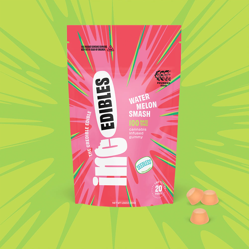 (inc)edibles – inc.edibles 20 Pack Watermelon Smash THC Gummies 01652