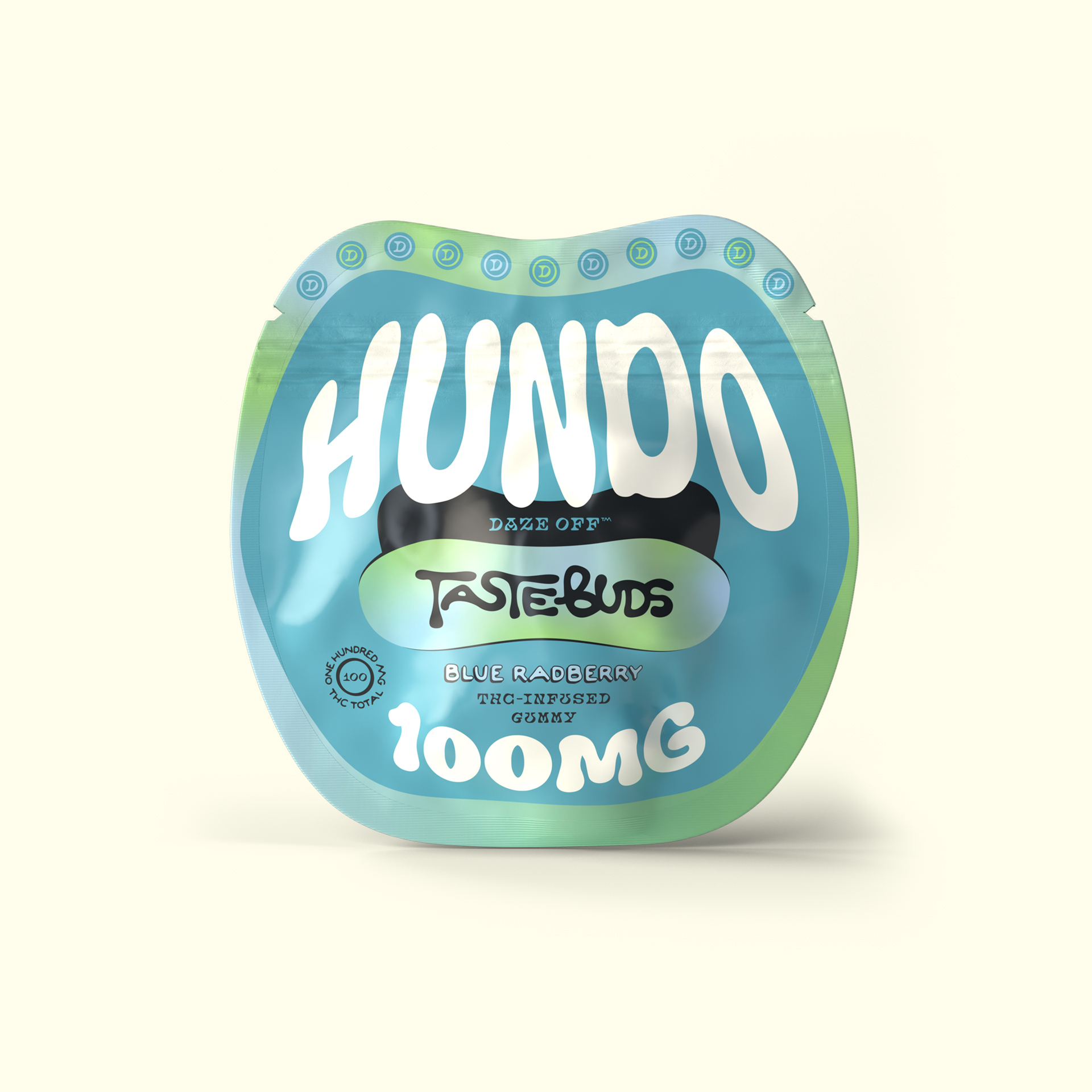 Daze Off – Blue Radberry Gummy Hundo [1pk] (100mg)
