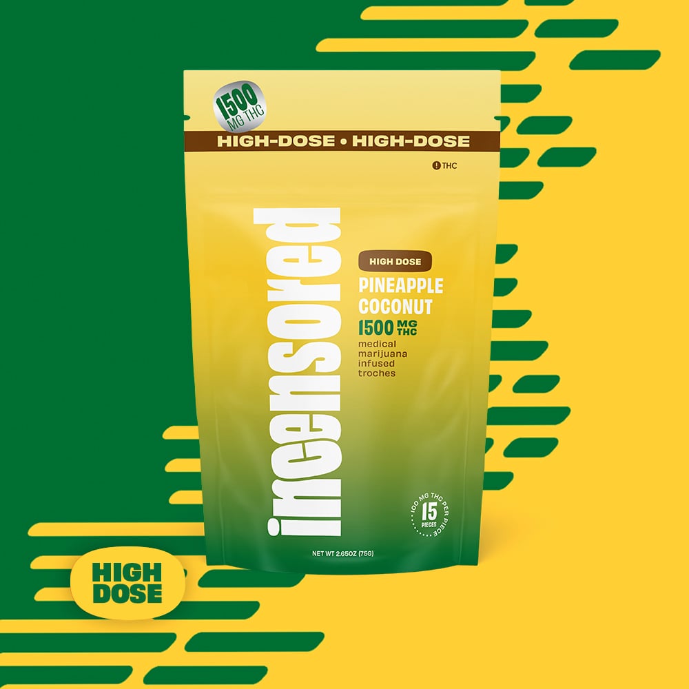 (inc)ensored – Pineapple Coconut High Dose [15pk] (1500mg)