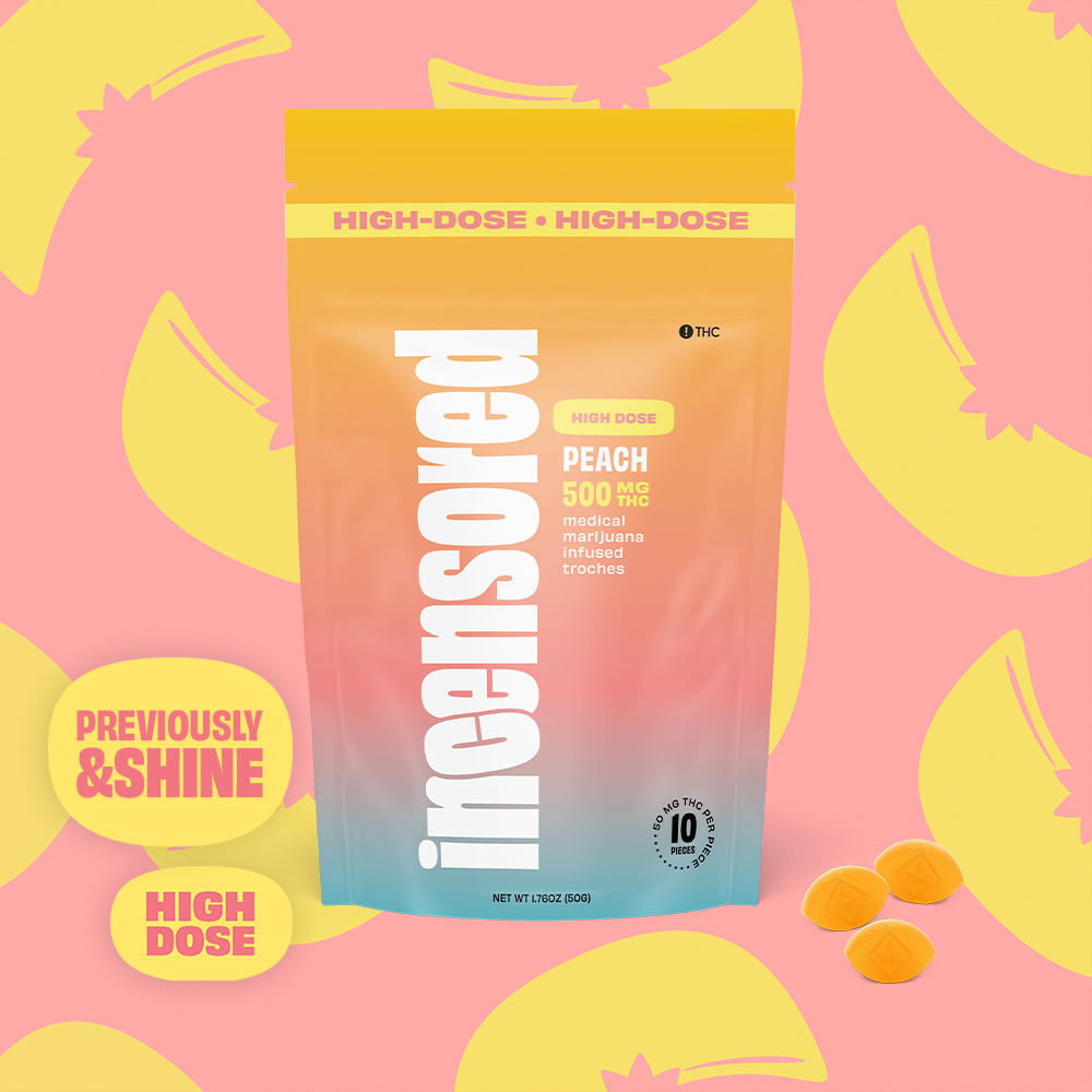 (inc)ensored – Peach High Dose [10pk] (500mg)