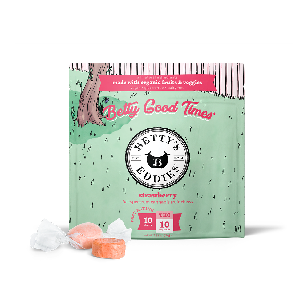 Betty's Eddies – Betty Good Times - Strawberry [10pk] (100mg THC)