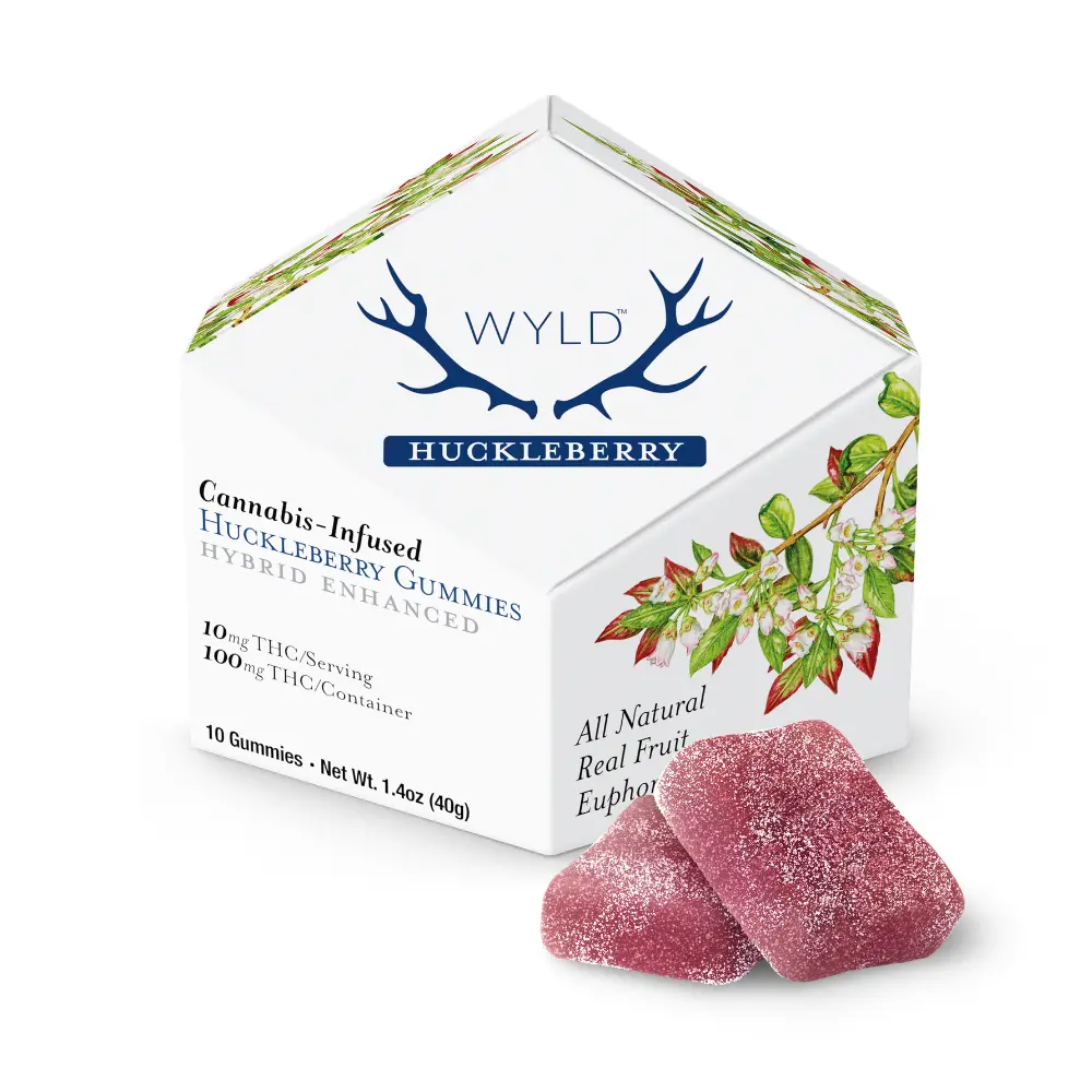 WYLD – Huckleberry Hybrid Enhanced Gummies | 100mg THC