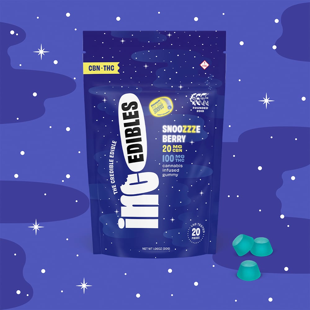 (inc)edibles – inc.edibles 20 Pack Snoozzzeberry THC CBN Gummies 01623