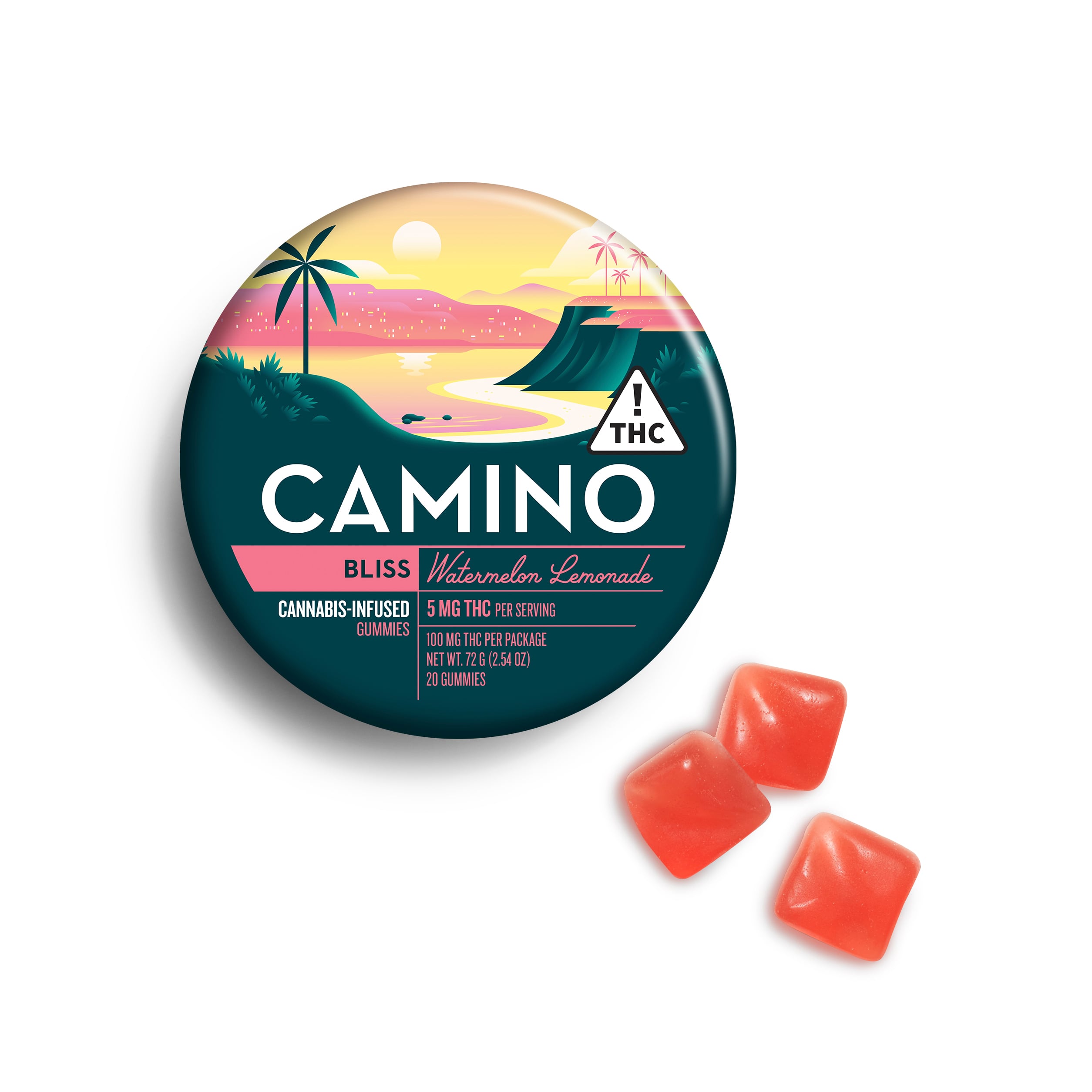Camino – 'Bliss' Watermelon Lemonade [20pk] (100mg THC)