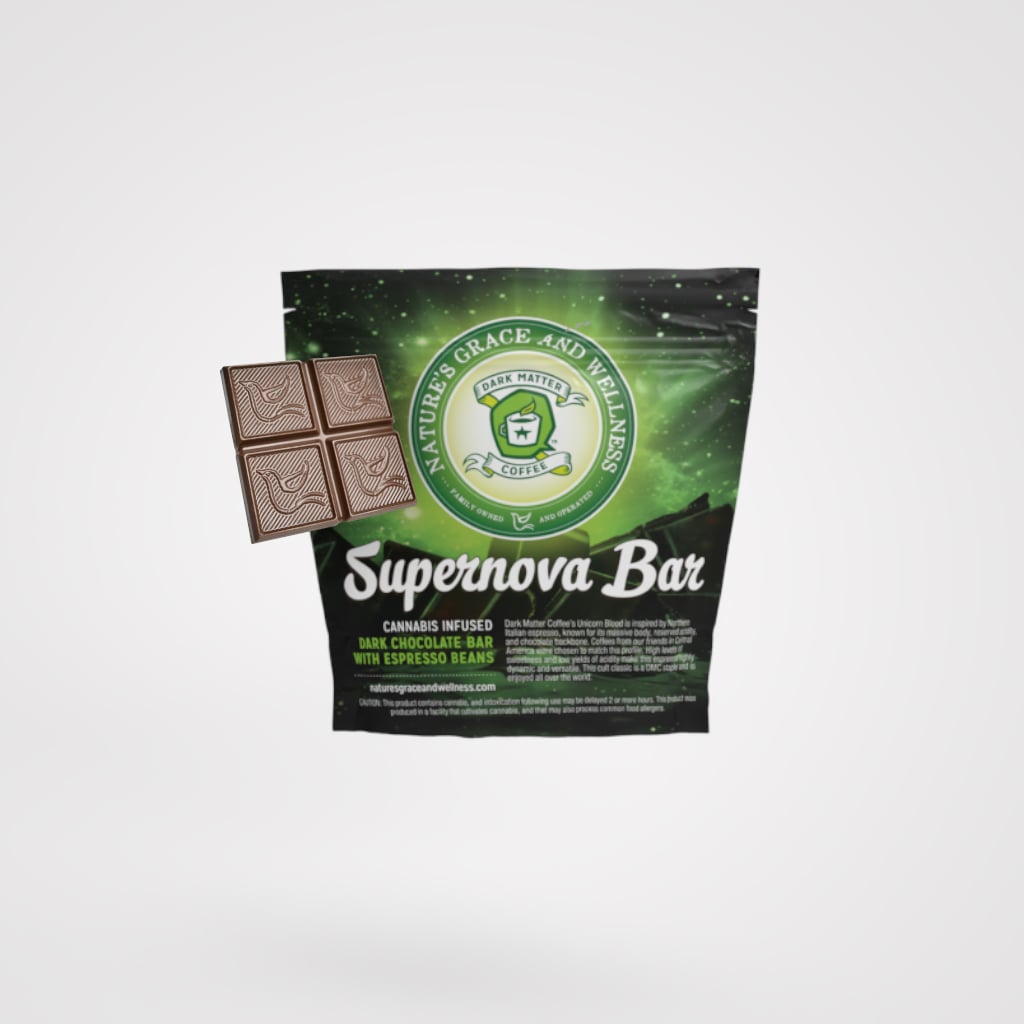 Nature's Grace and Wellness – NGW -- Dark Chocolate Supernova --Bar -- 100mg
