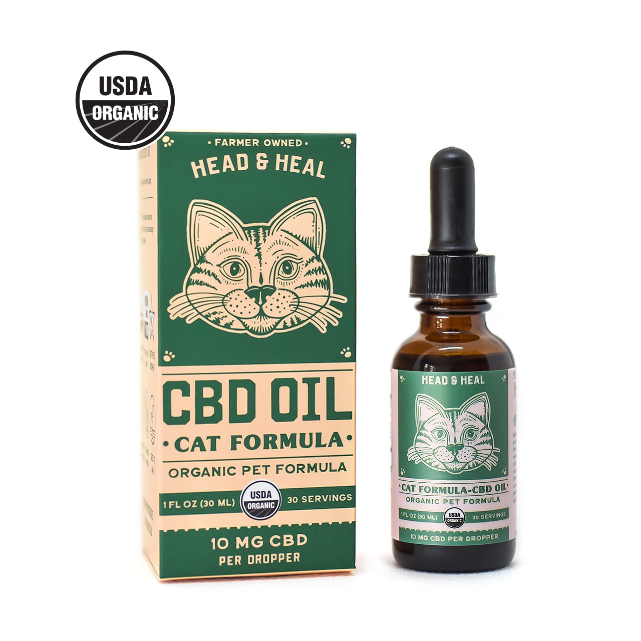 Head & Heal – Cat CBD Oil [30ml] (300mg CBD)