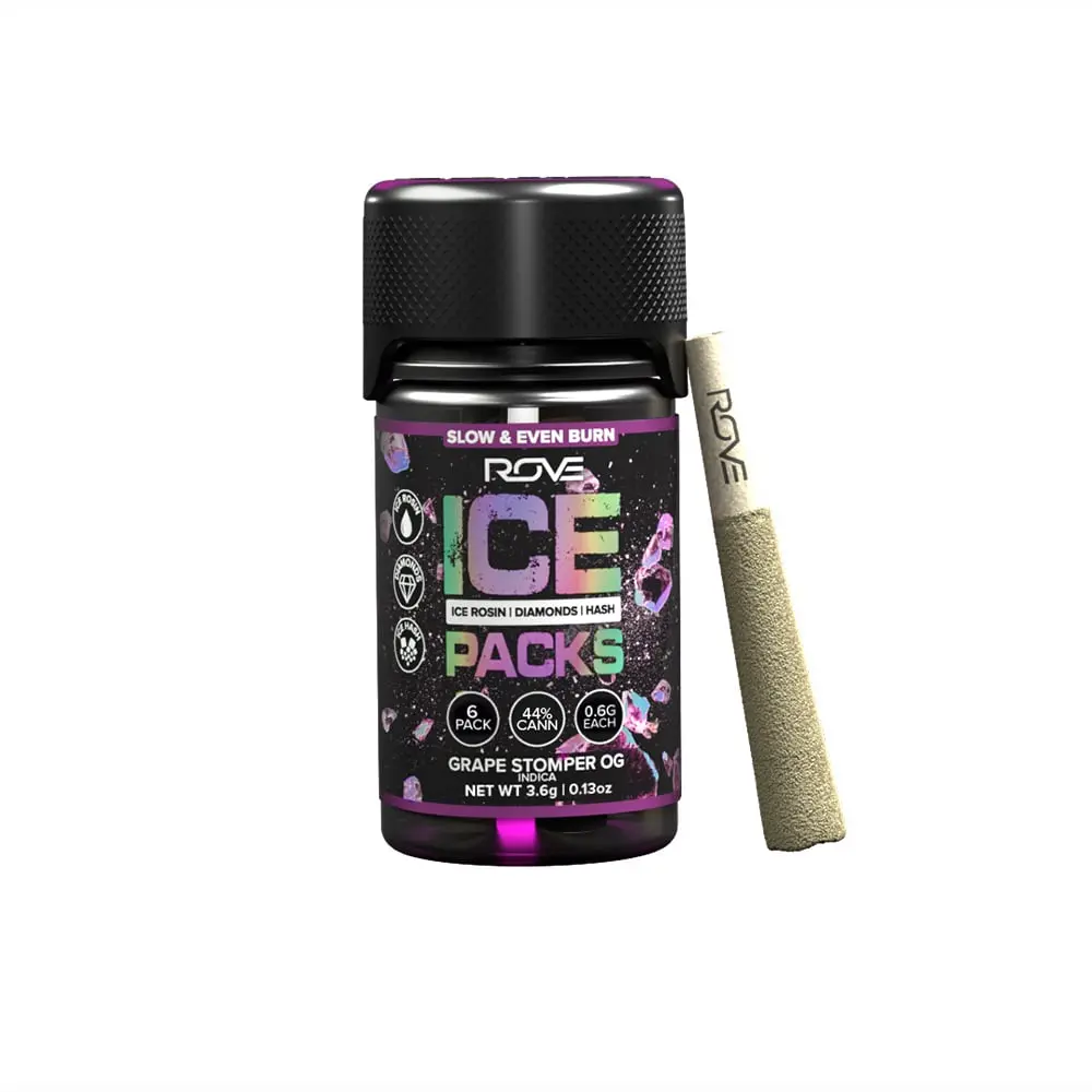 ROVE – Grape Stomper OG - Infused Ice Packs (Rosin, Hash, and Diamonds) [6x 0.6g]