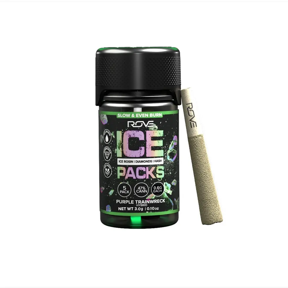 ROVE – Purple Trainwreck - Infused Ice Packs (Rosin, Hash, and Diamonds) [5x 0.6g]