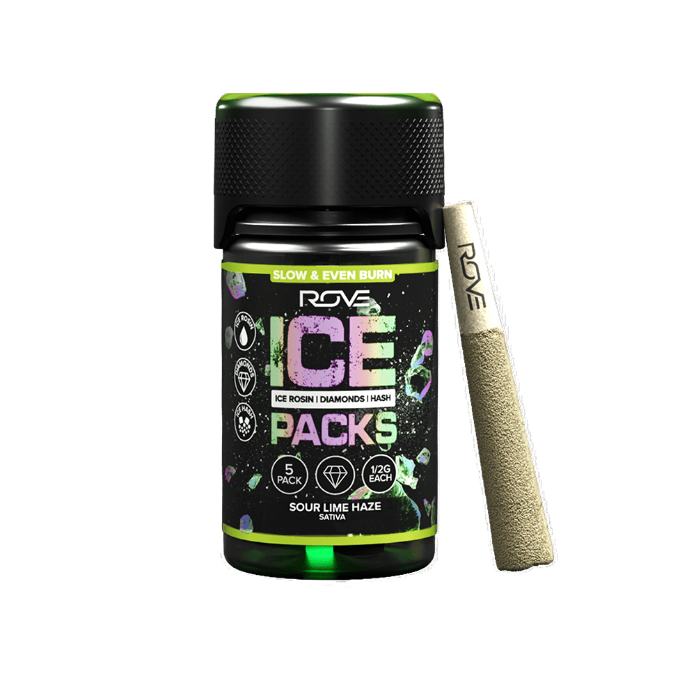 ROVE – Sour Lime Haze - Infused Ice Packs (rosin, Hash, And Diamonds) [5x 0.5g]
