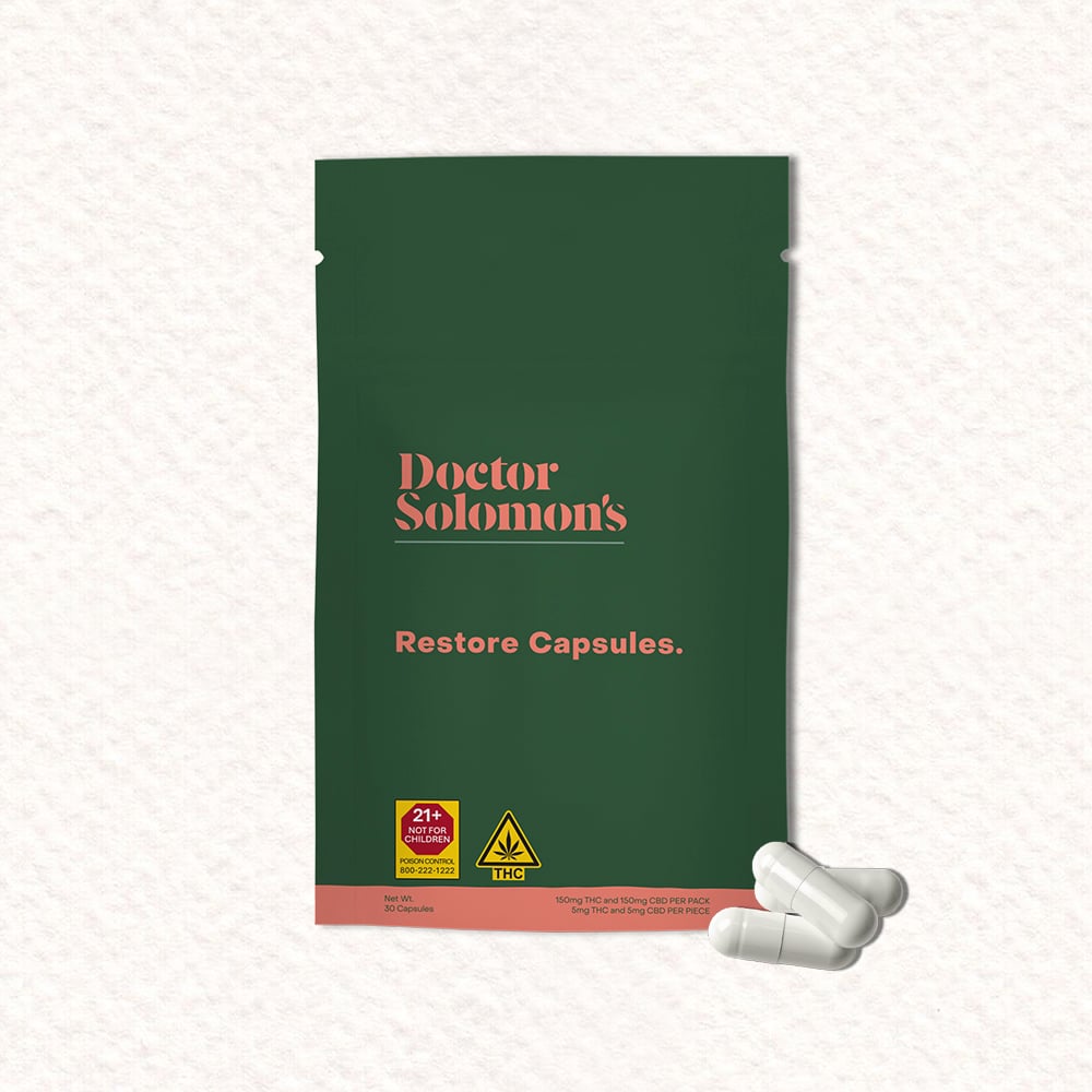 Dr. Solomon's – Restore Capsules [30pk] (150mg CBD/150mg THC)