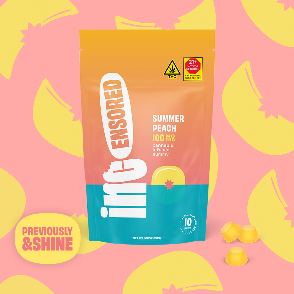 (inc)ensored – Summer Peach [10pk] (100mg)