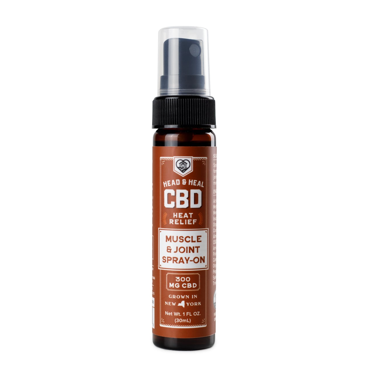 Head & Heal – Muscle & Joint Heat Relief Spray-On [1oz] (300mg CBD)