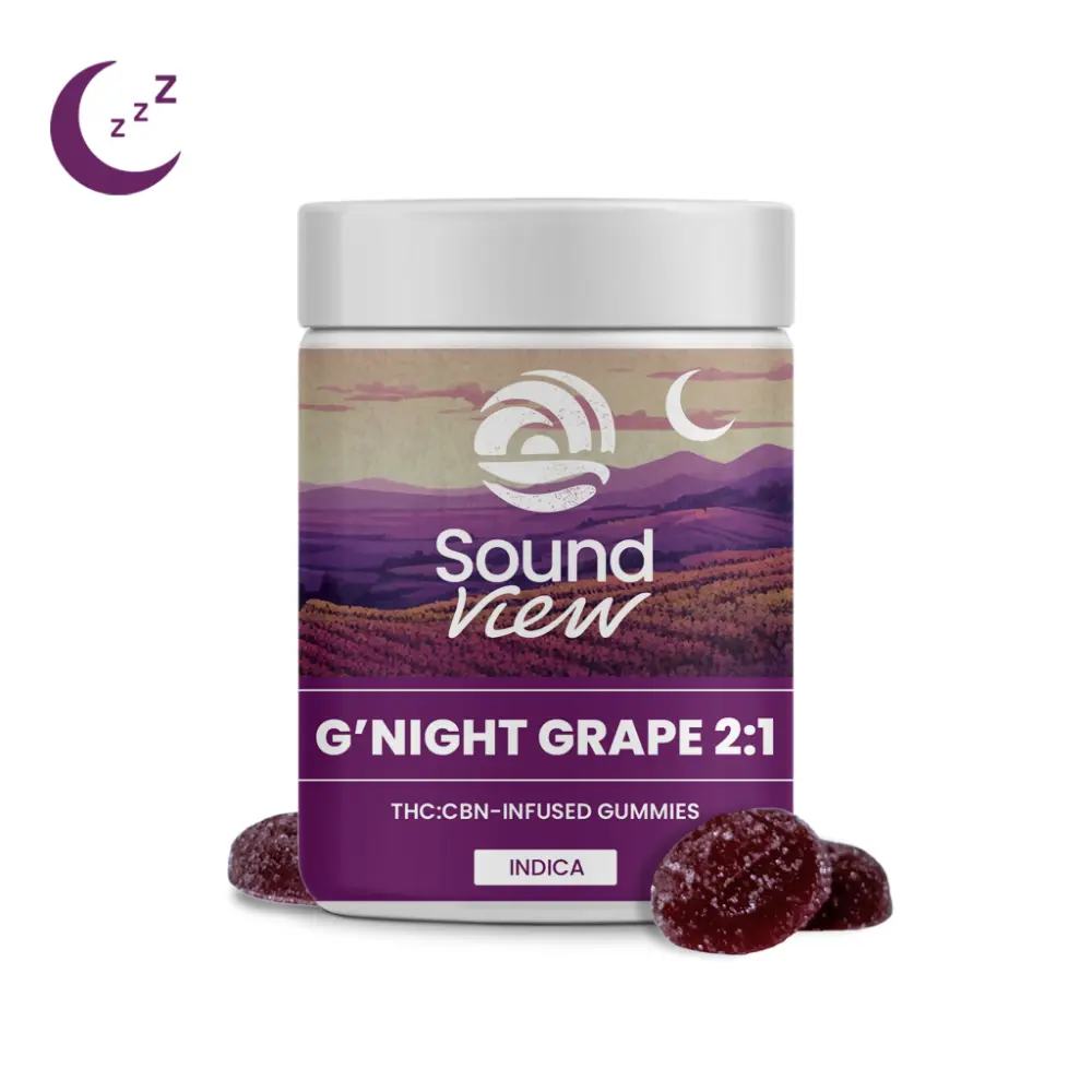 SoundView – SoundView G'Night Grape 2:1 CBN Gummies T94.6mg C53mg I 00304