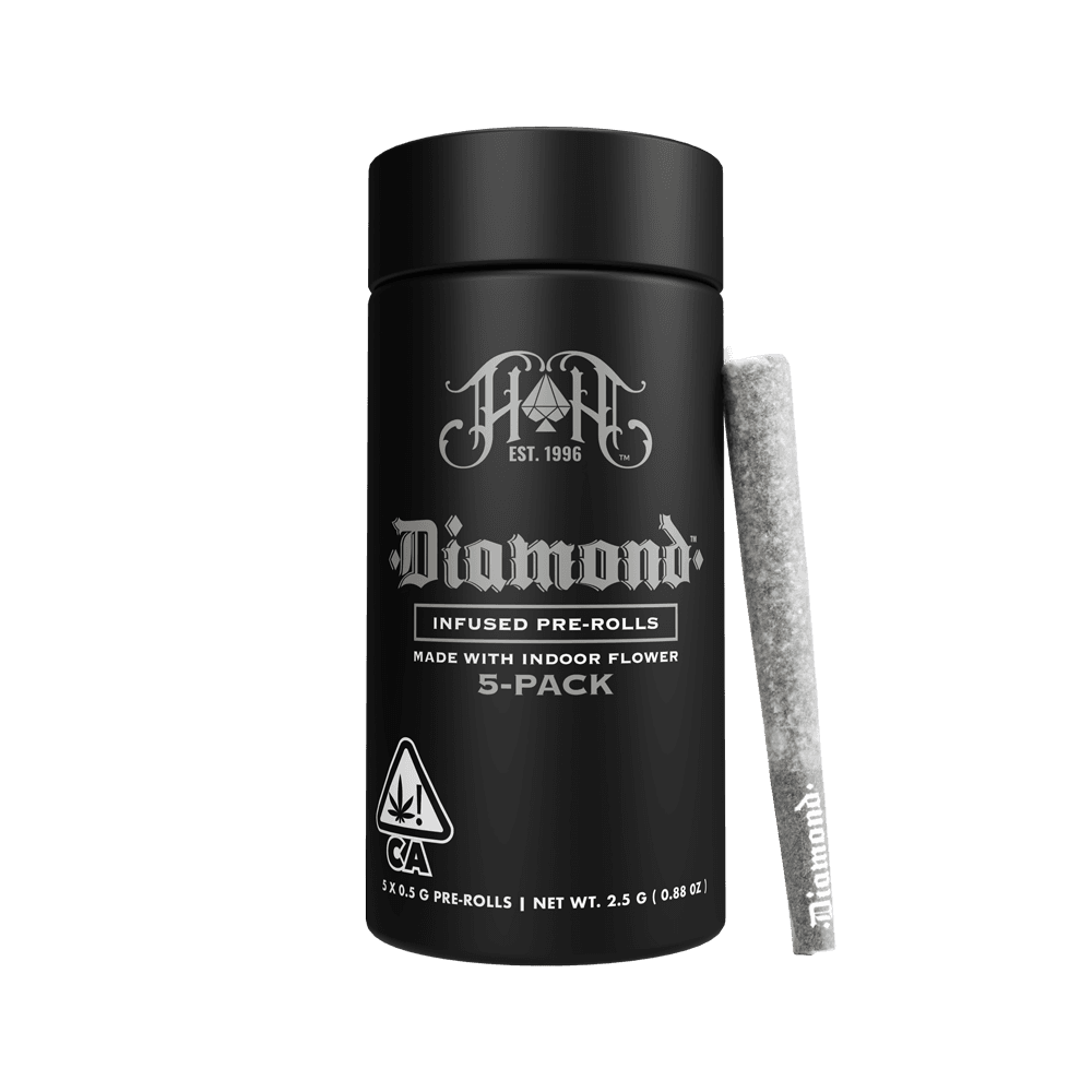Heavy Hitters – CAM: Yuzu Sour | Sativa - Diamond THCA-Infused Pre-Rolls - 2.5G 5-Pack