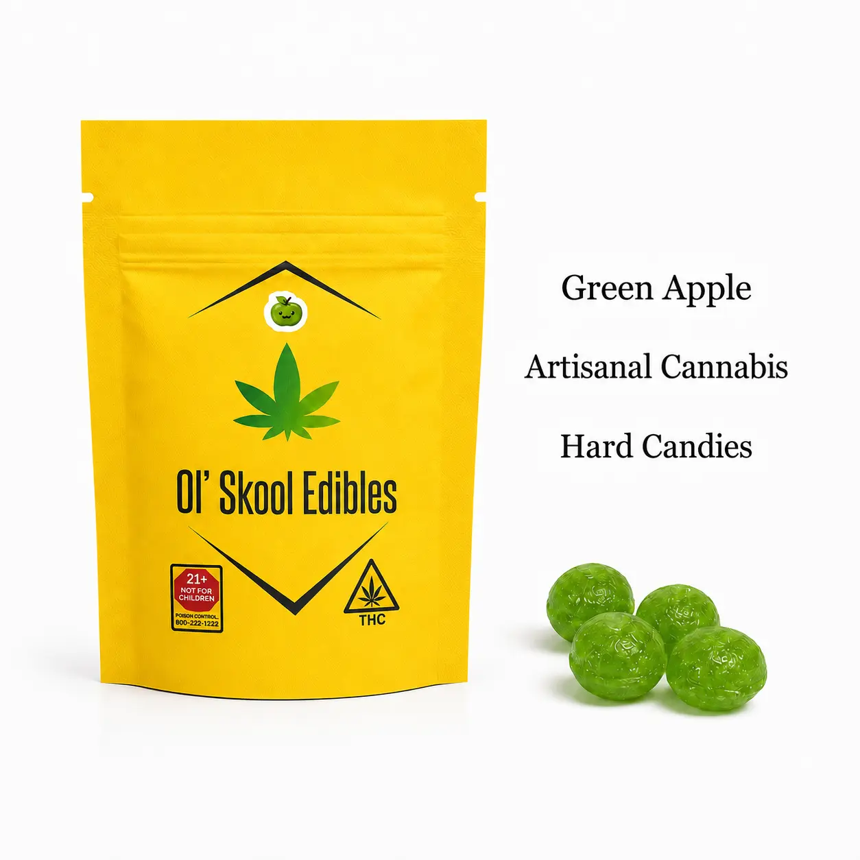 Ol' Skool – Green Apple [10pk] (50mg)
