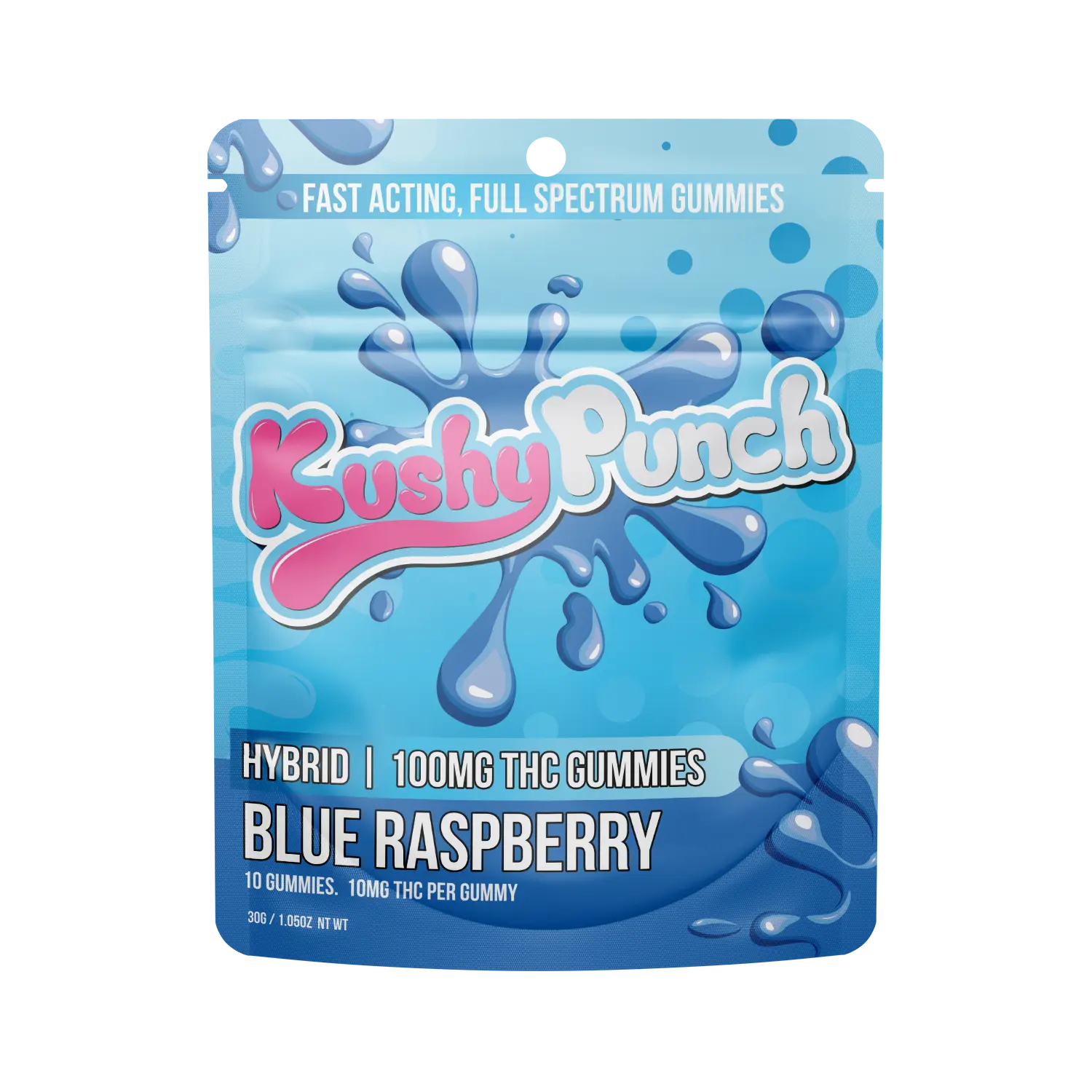 Kushy Punch – Blue Raspberry - Hybrid [10pk] (100mg)