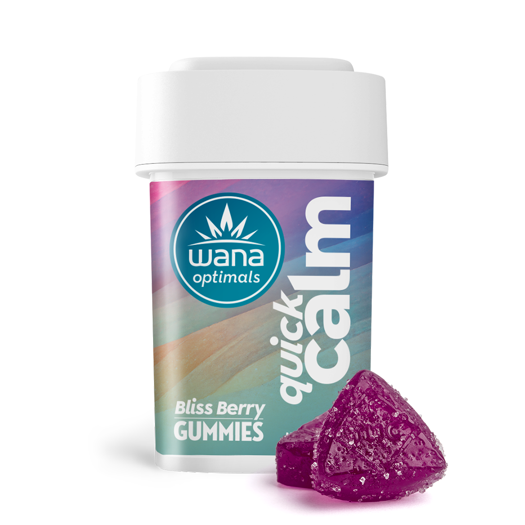 Wana – Quick Calm - Bliss Berry [10pk] (100mg CBD/100mg CBG/10mg THC/500mg L-theanine)