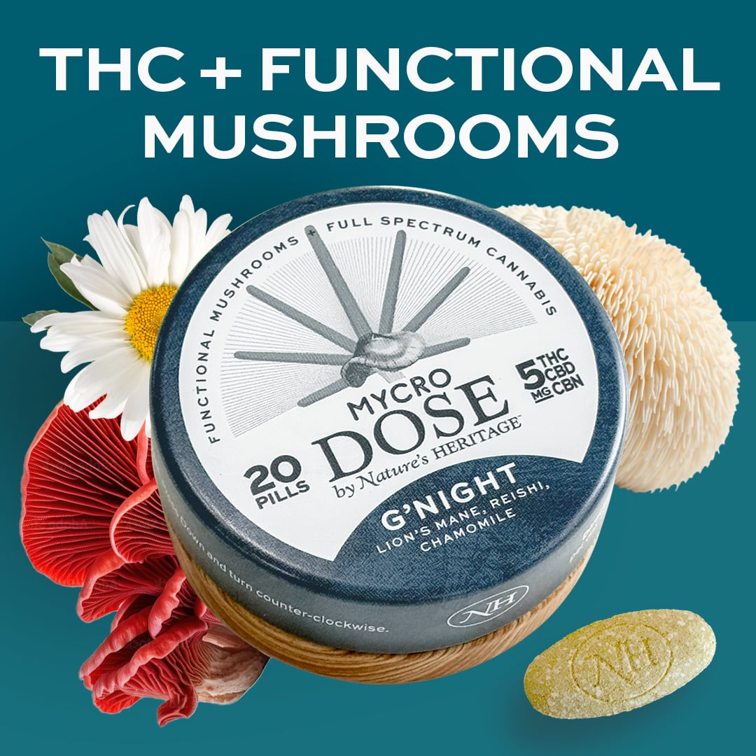 Nature's Heritage – G'Night Capsules [20pk] (100mg THC/100mg CBD/100mg CBN)