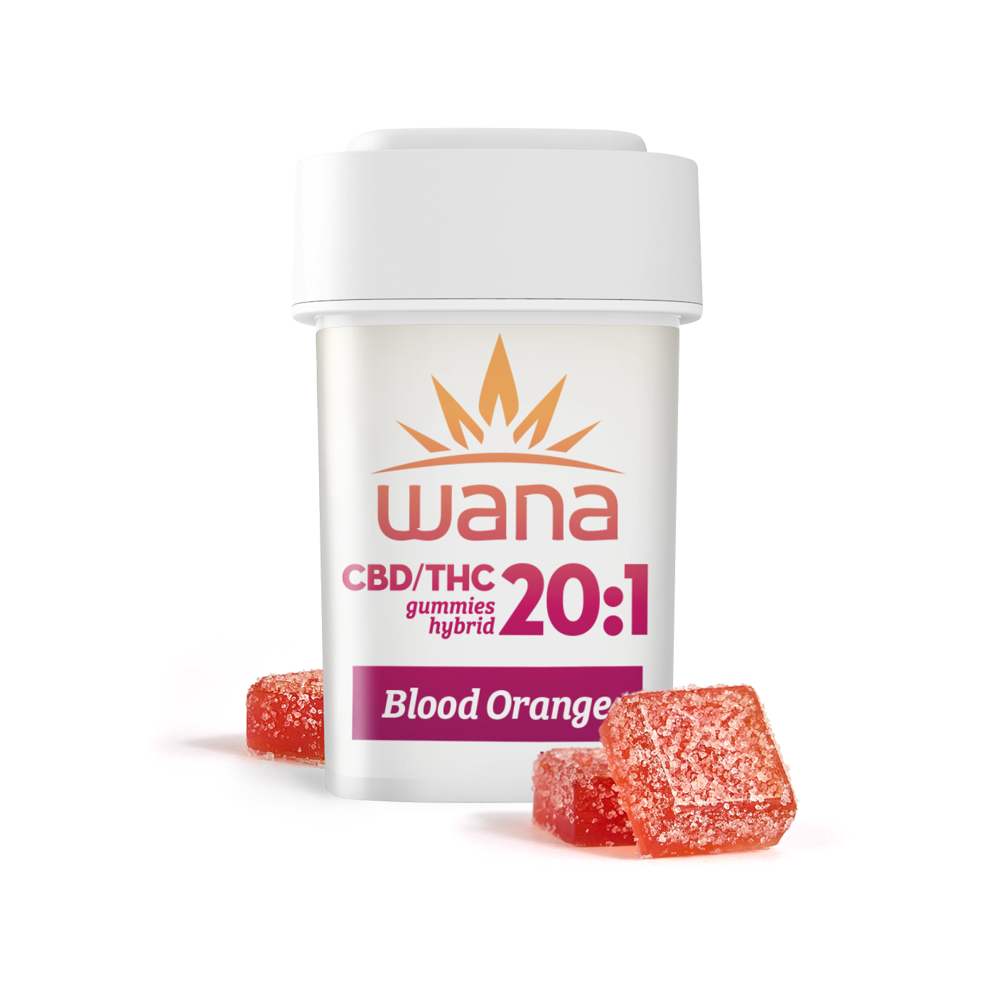 Wana – 20:1 Blood Orange [10pk] (200mg CBD/10mg THC)