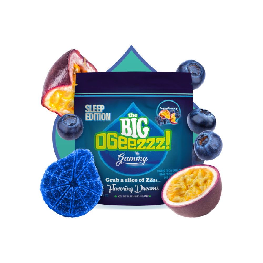 OGeez! – 2:1 Aquaberry [1pk] (100mg THC/50mg CBN)