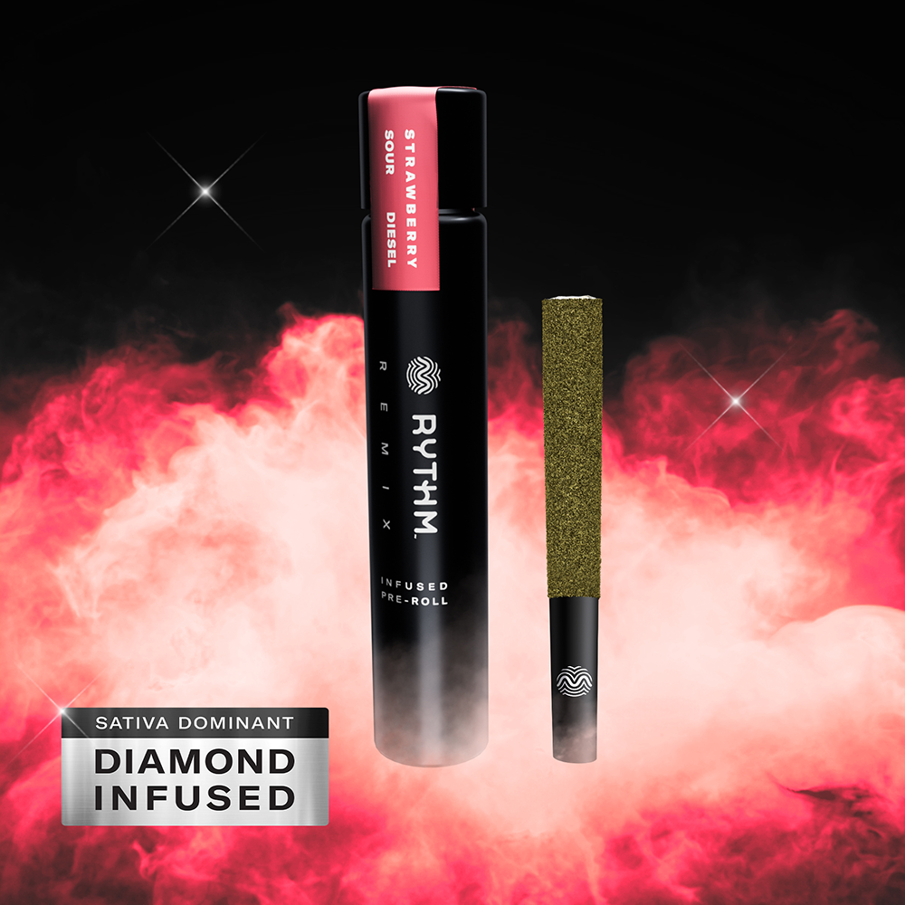 RYTHM – Strawberry Sour Diesel [1g] Diamond Infused