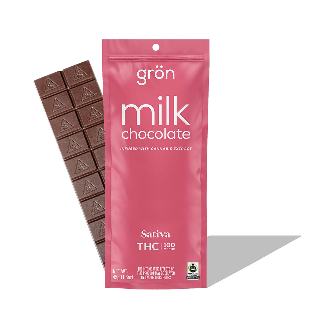Grön – THC Milk Chocolate - Sativa (100mg)