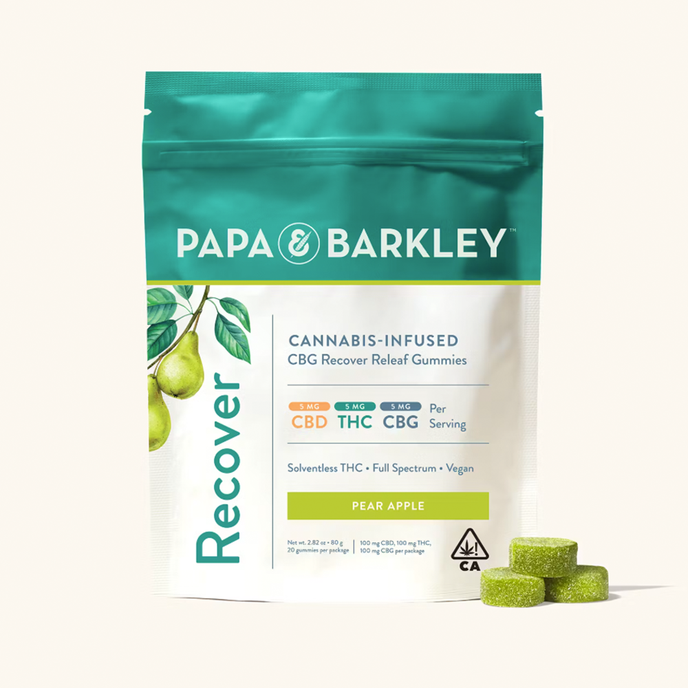 Papa & Barkley – Pear Apple Recovery [20pk] (100mg CBD/100mg THC/100mg CBG)