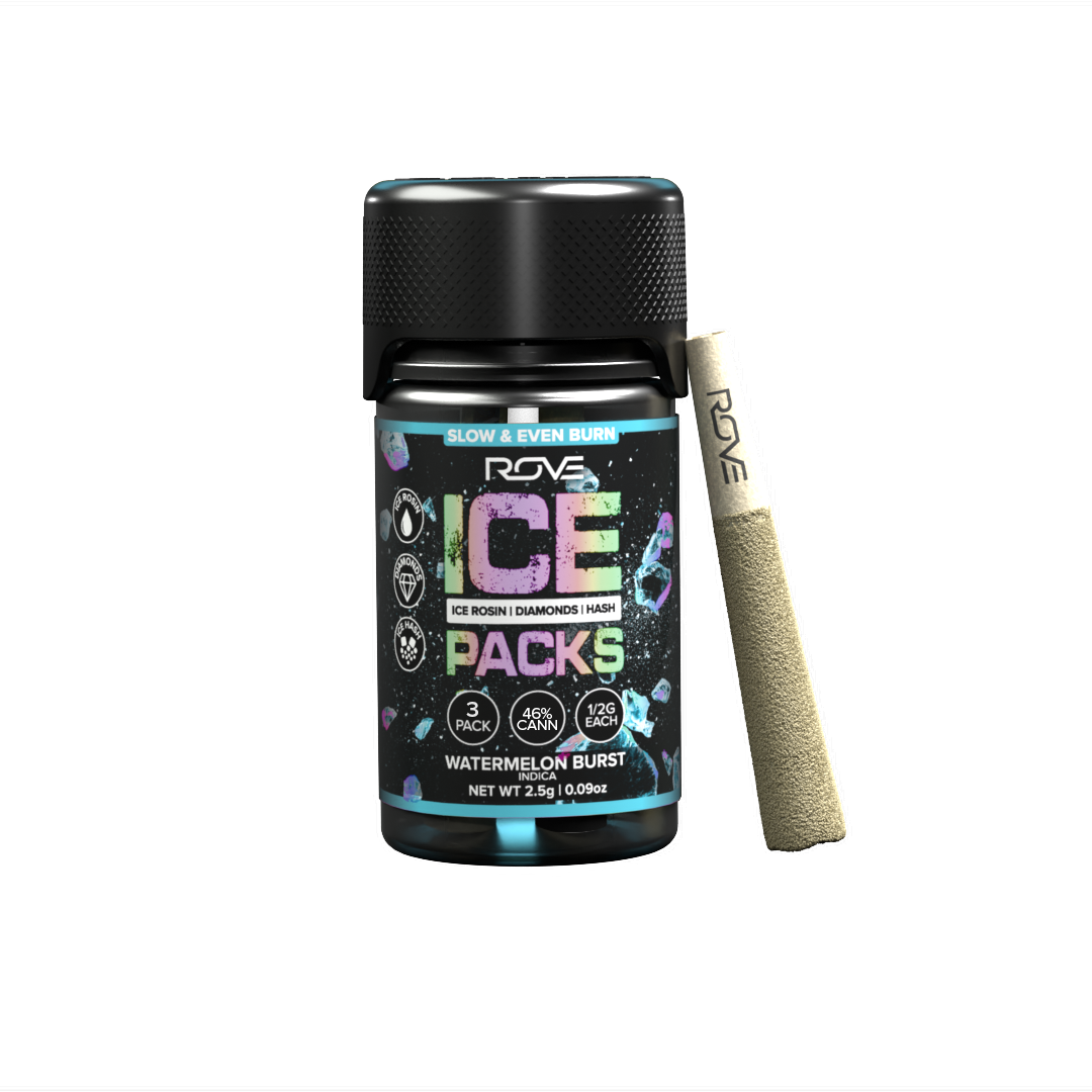 ROVE – Watermelon Burst - Infused Ice Packs (Rosin, Hash, and Diamonds) [3x 0.5g]