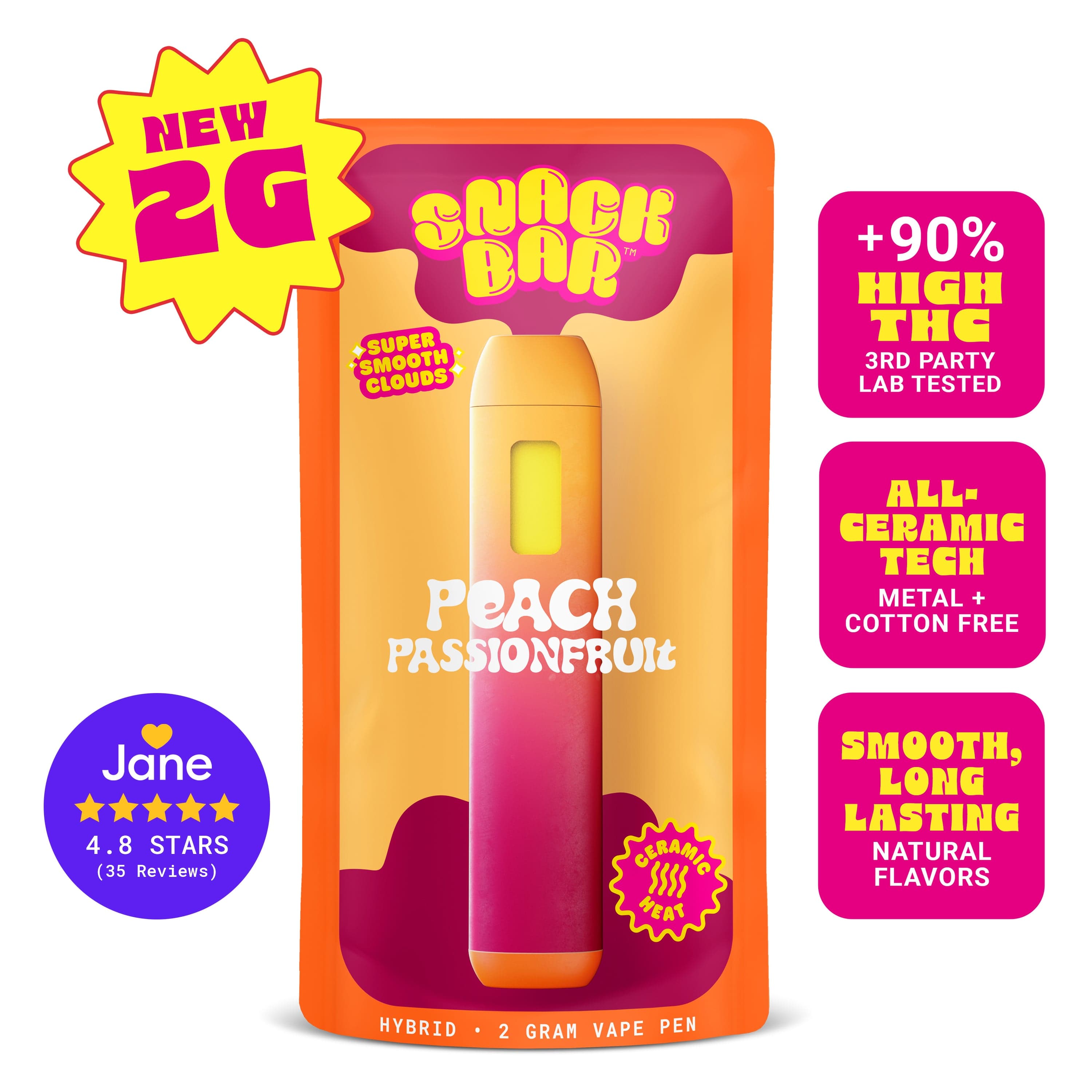 SNACKBAR – Peach Passionfruit [2 Gram]