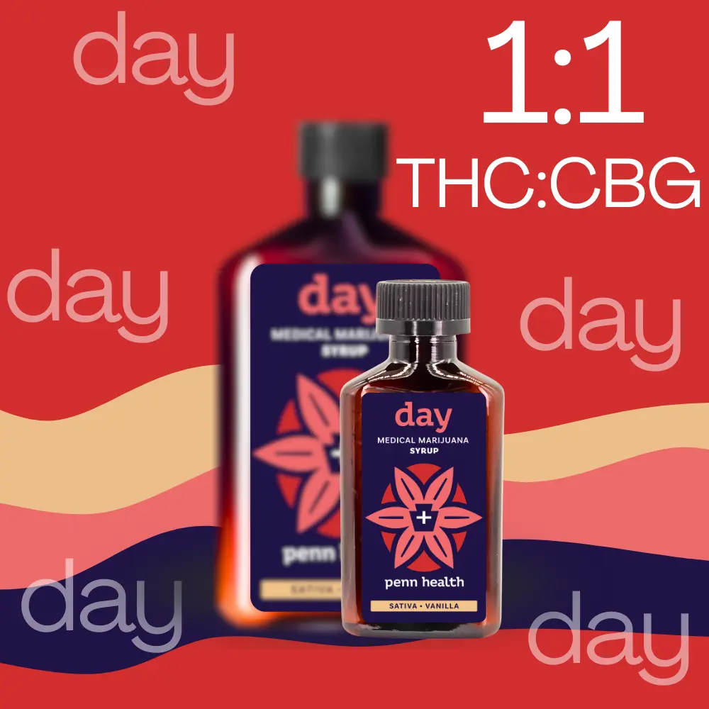 Penn Health – Mini Day 1:1 THC:CBG - Vanilla [100ml] (100mg CBG/100mg THC)