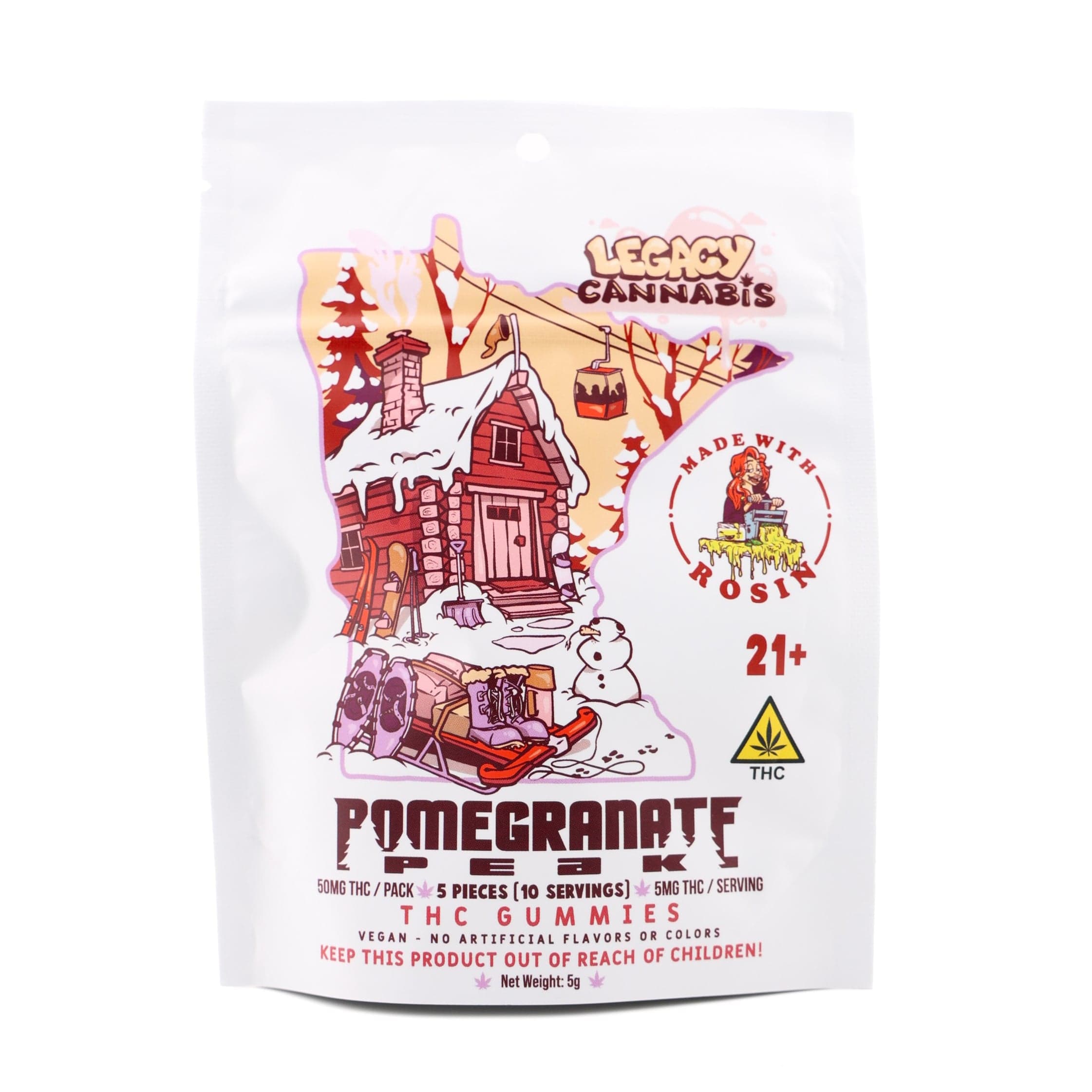 Legacy Cannabis – Pomegranate Peak [5pk] (50mg)