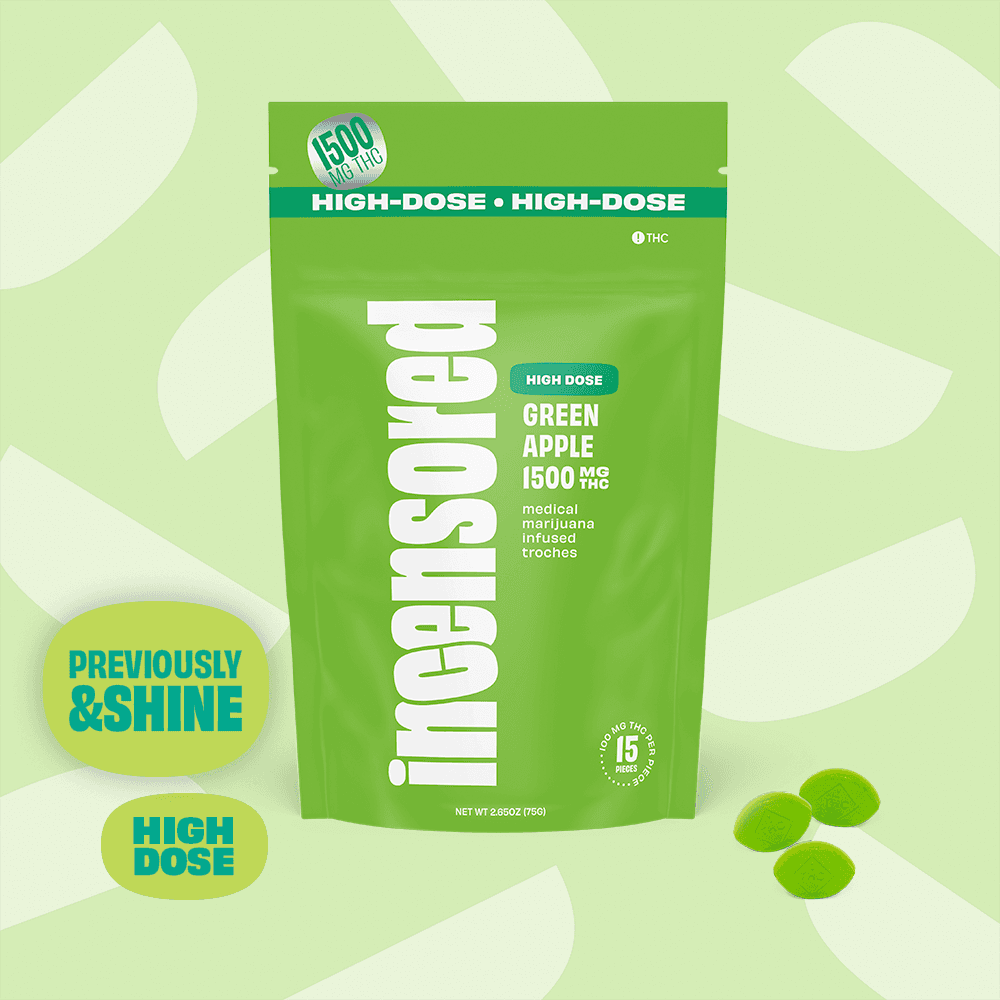 (inc)ensored – Green Apple High Dose [15 Pack] (1500mg)
