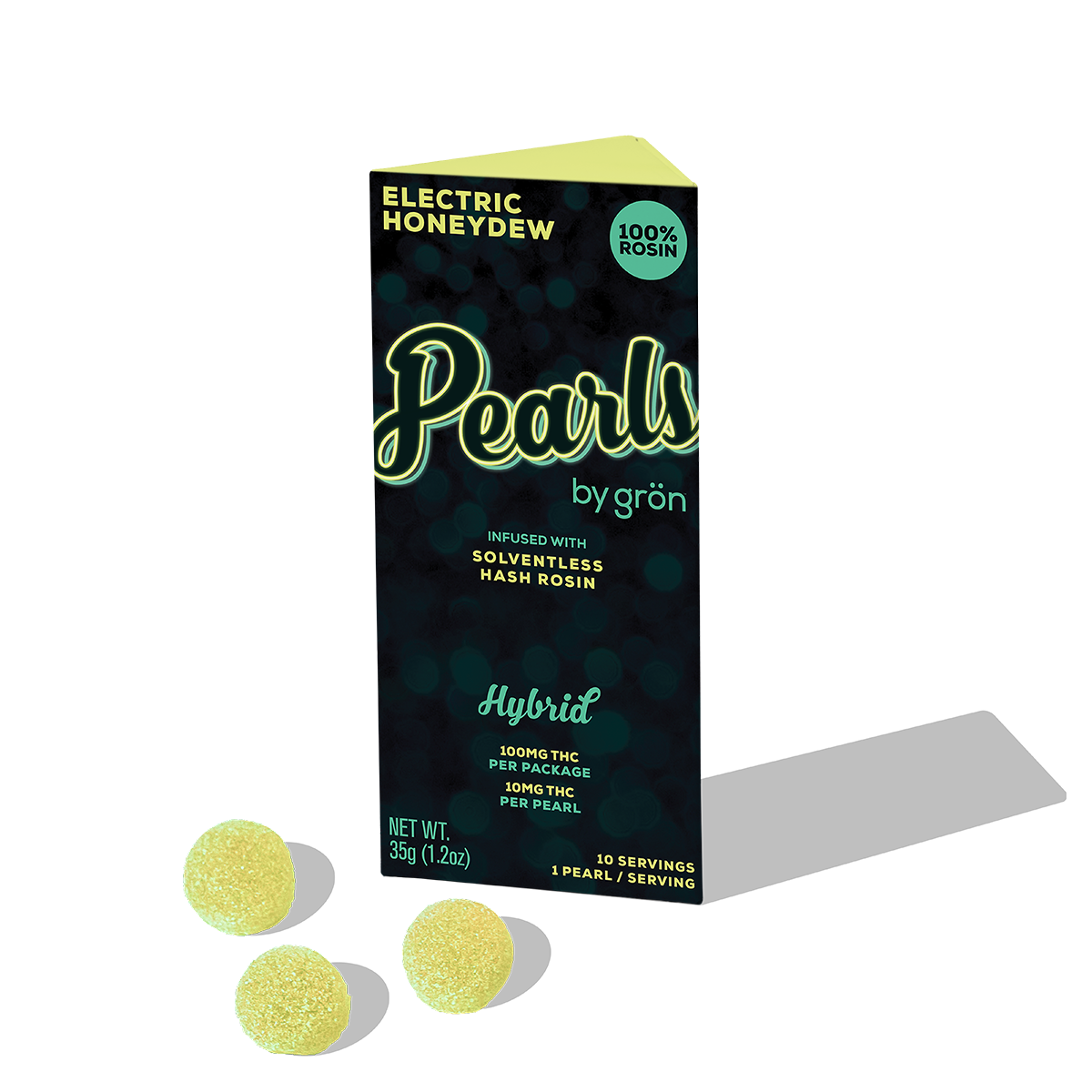 Grön – THC Electric Honeydew Pearls - Hybrid (100mg)