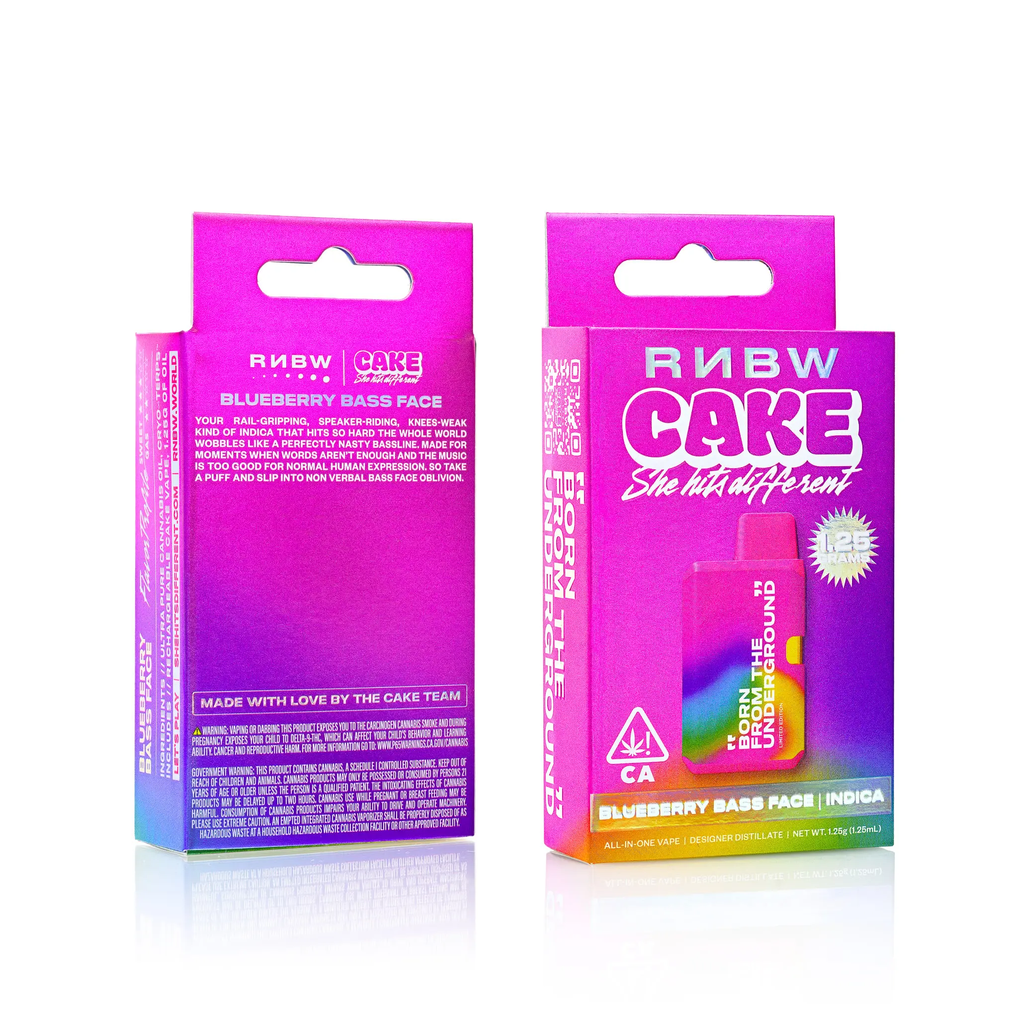 CAKE she hits different – Blueberry Bass Face (Limited Edition) [1250mg]